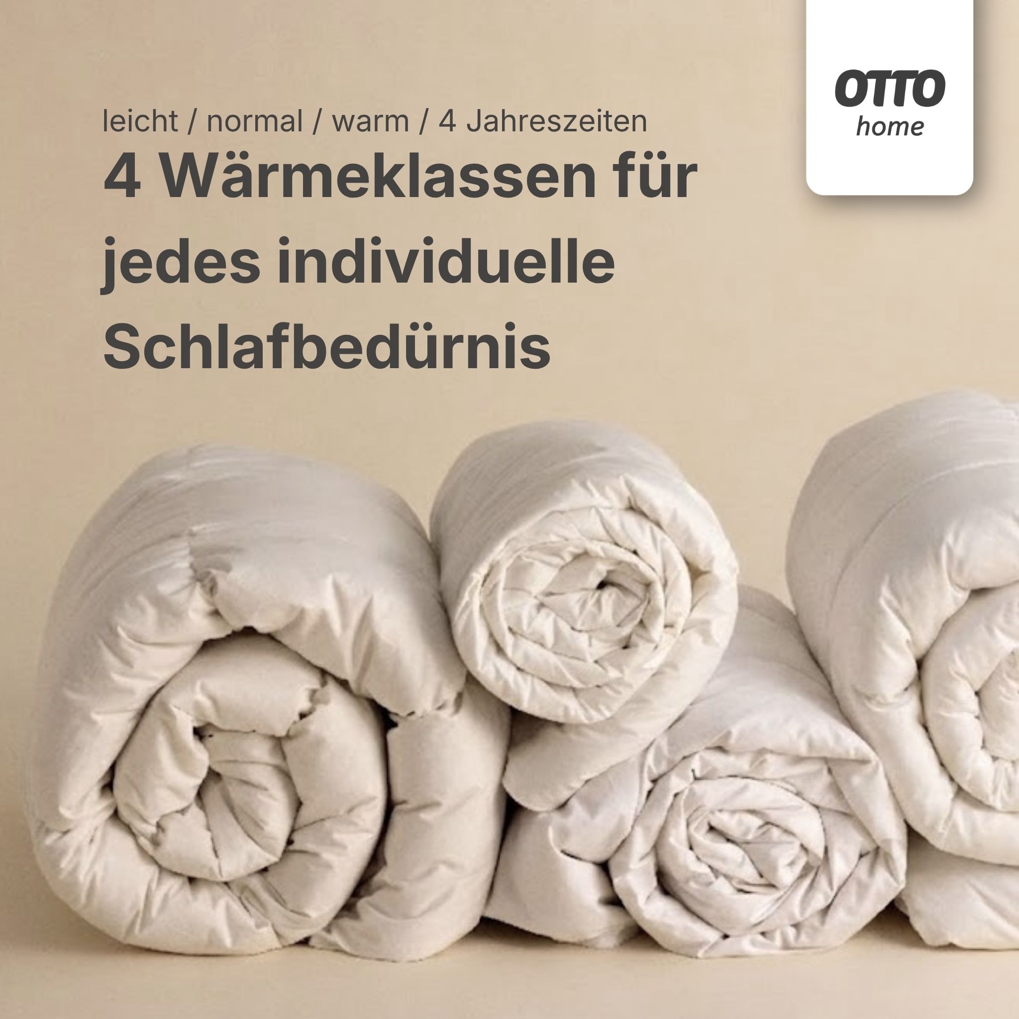 OTTO home Microfaserbettdecke »Baca, Bettdecke 135x200 cm, 155x220 cm und weitere Größen« leicht Füllung aushochwertiger6D-Hohlfaser Bezug Polyester 1 Stk. tlg. Bettdecken, Sommer, Winter, 4-Jahreszeiten, Decke