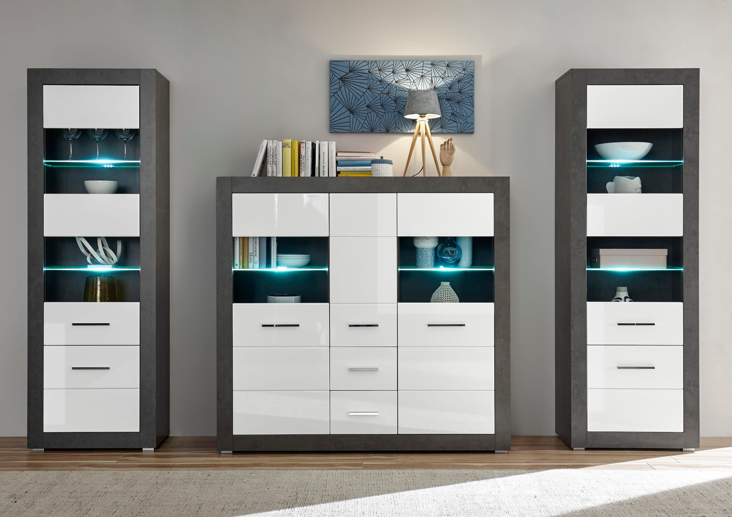 INOSIGN Wohnwand "Etero" Set, 3 Stk. tlg. günstig online kaufen