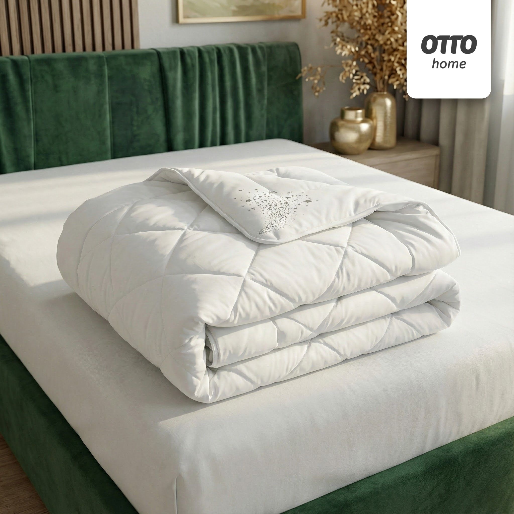 OTTO home Microfaserbettdecke »Baca, Bettdecke 135x200 cm, 155x220 cm und weitere Größen« leicht Füllung aushochwertiger6D-Hohlfaser Bezug Polyester 1 Stk. tlg. Bettdecken, Sommer, Winter, 4-Jahreszeiten, Decke