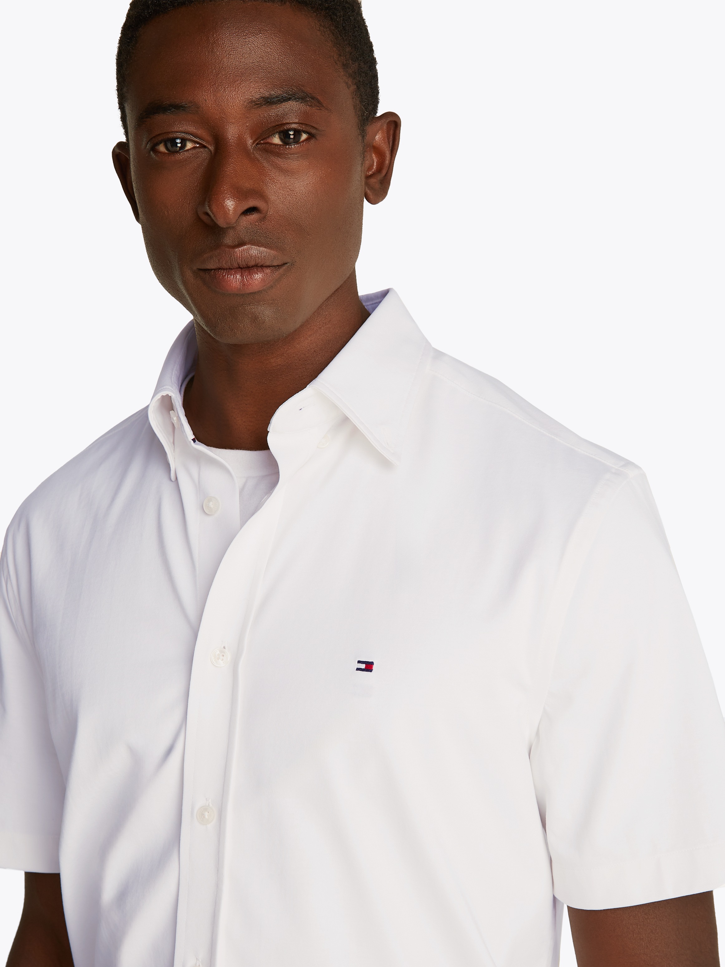 Tommy Hilfiger Kurzarmhemd "PERFORMANCE KNIT SOLID SS SHIRT" günstig online kaufen