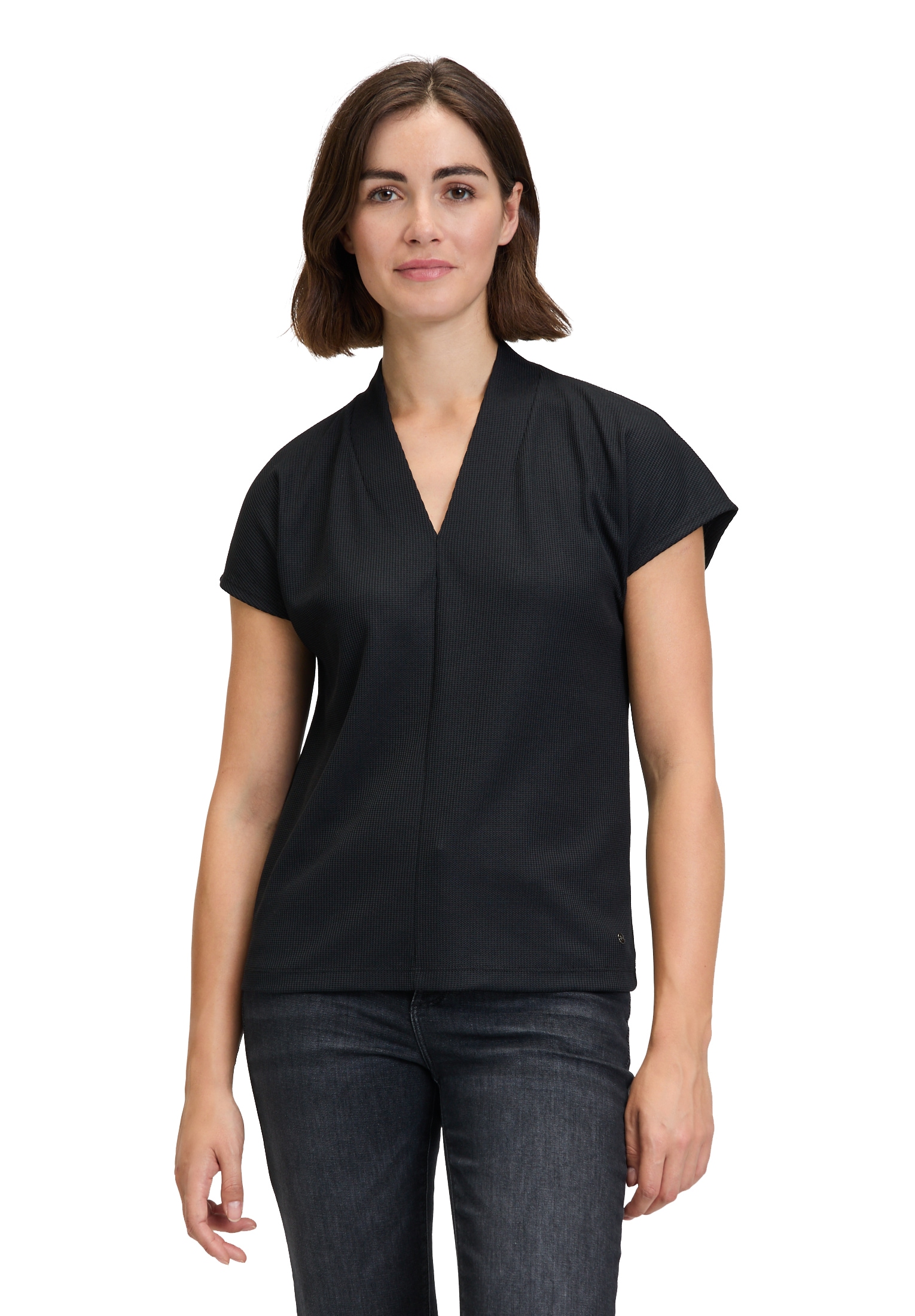 Kurzarmshirt »Betty & Co Halbarm-Shirt mit Struktur«, Struktur