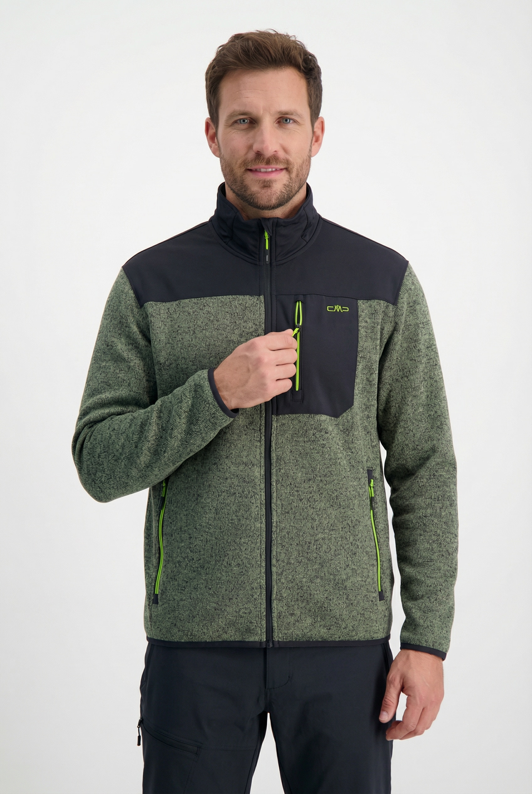 CMP Strickfleecejacke für Wandern und Outdoor-Aktivitäten, sportlicher Stil