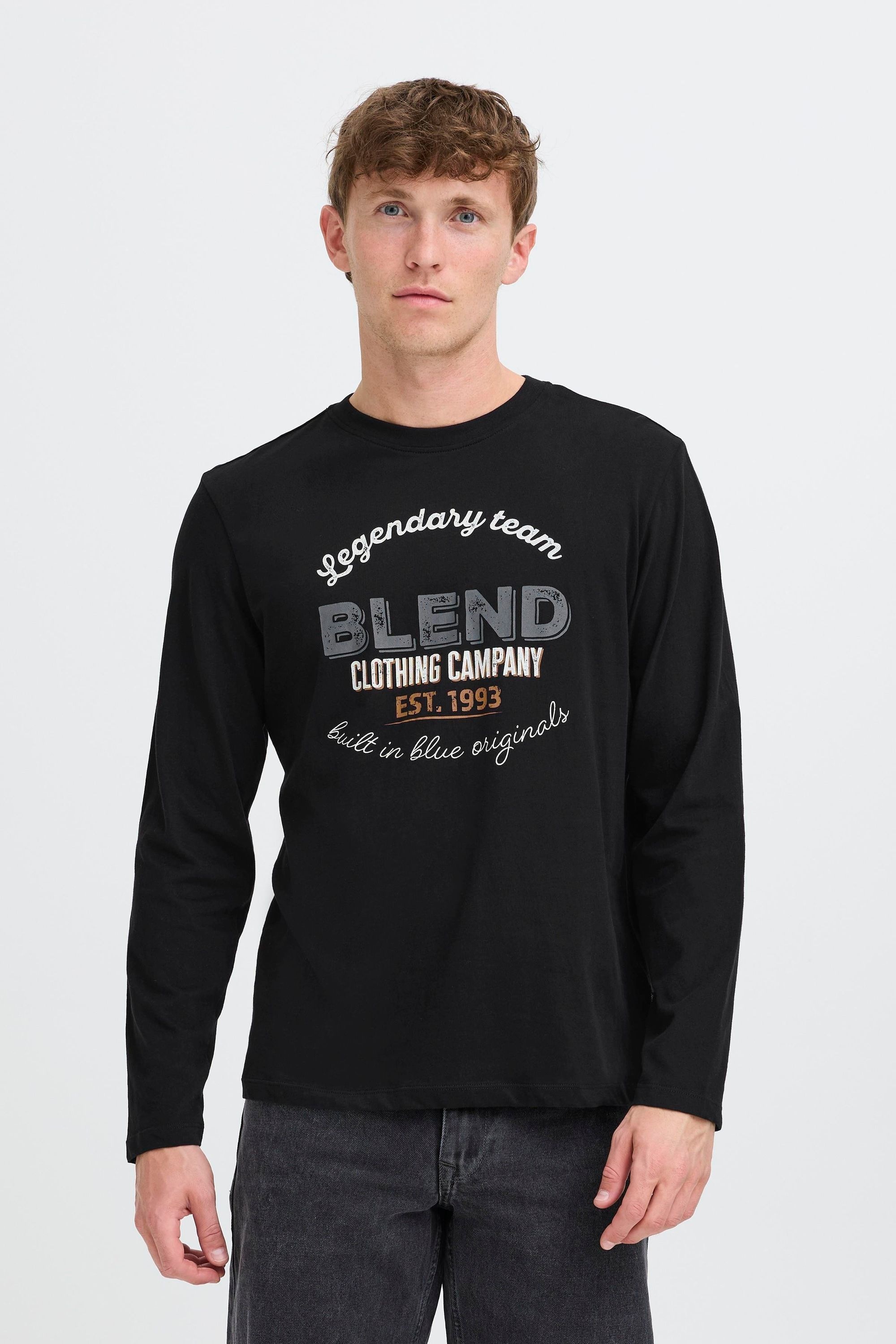 Blend Langarmshirt "BHBenap 2 Pack" Stilvolles Longsleeve mit print günstig online kaufen