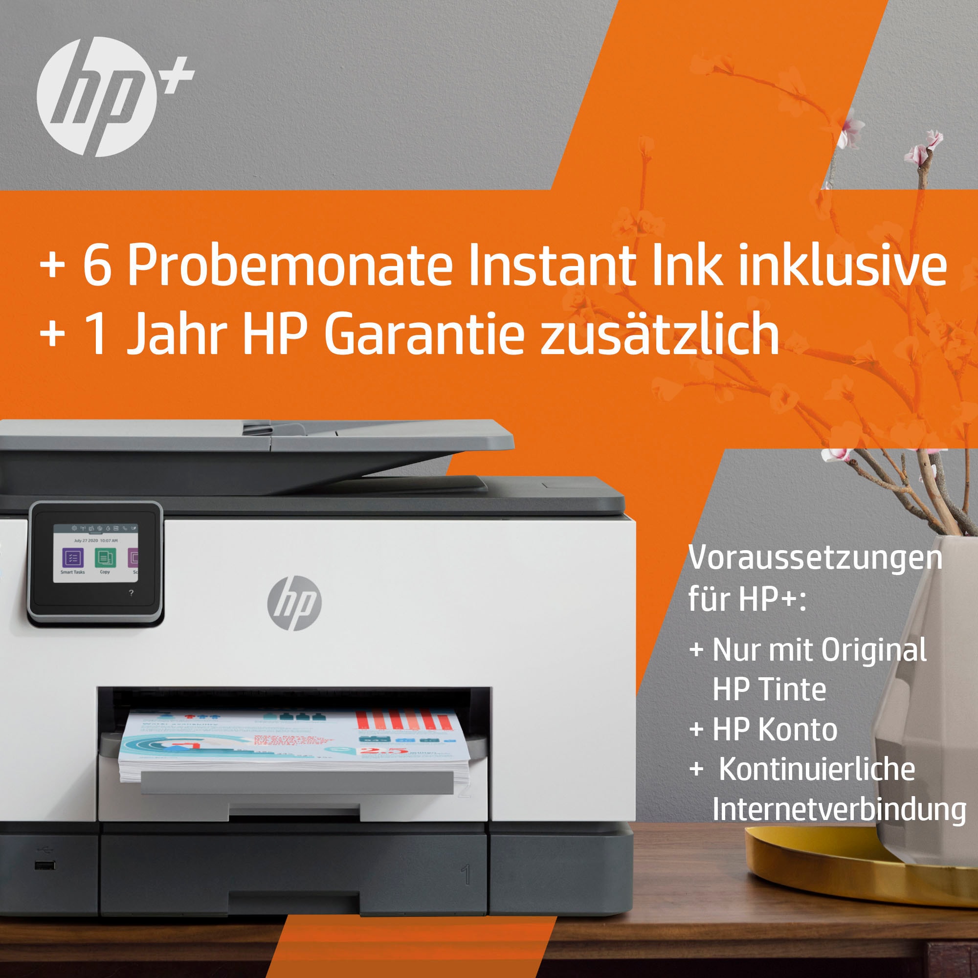 HP Multifunktionsdrucker »OfficeJet Pro 9022e«, 6 Monate gratis Drucken mit HP Instant Ink inklusive