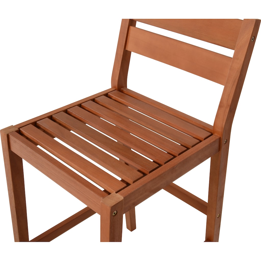 Garden Pleasure Gartenbar-Set »»MAINE««, (5 tlg.), 4 Stühle, Tisch LxB: 107x60 cm, inkl Kissen