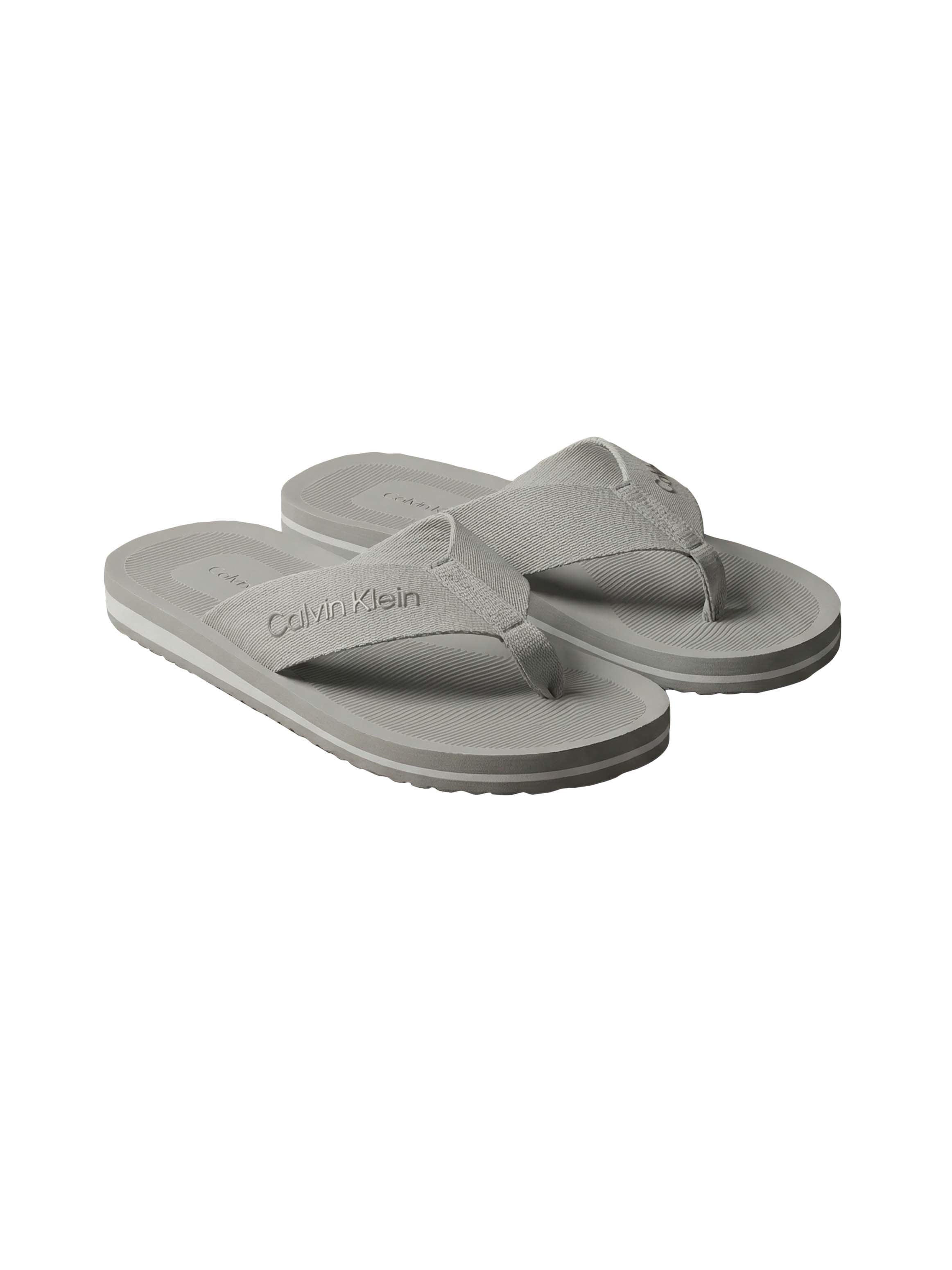Calvin Klein Zehentrenner "CITY THONG SLIDE" Strandschuh, Pool Slides, Badeschuh, Flat mit Logo