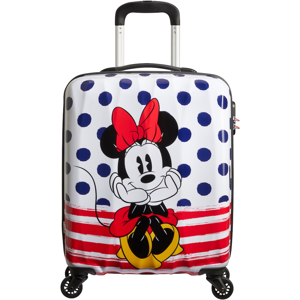 American Tourister® Hartschalen-Trolley »Disney Legends, Minnie Blue Dots, 55 cm«, 4 Rollen