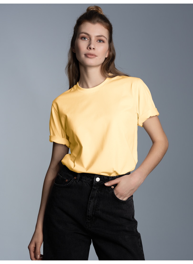 Trigema T-Shirt "TRIGEMA T-Shirt DELUXE Baumwolle" 1 günstig online kaufen