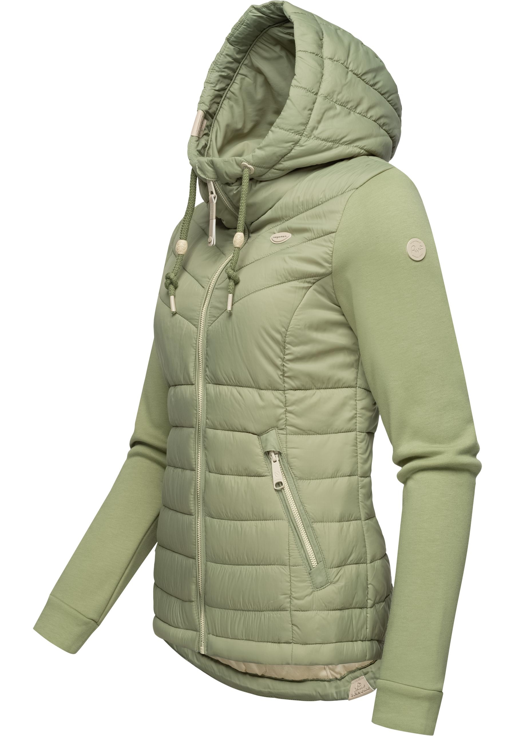 Ragwear Outdoorjacke »Lucinda«, mit Kapuze, Steppjacke aus modernem Materialmix mit Kapuze
