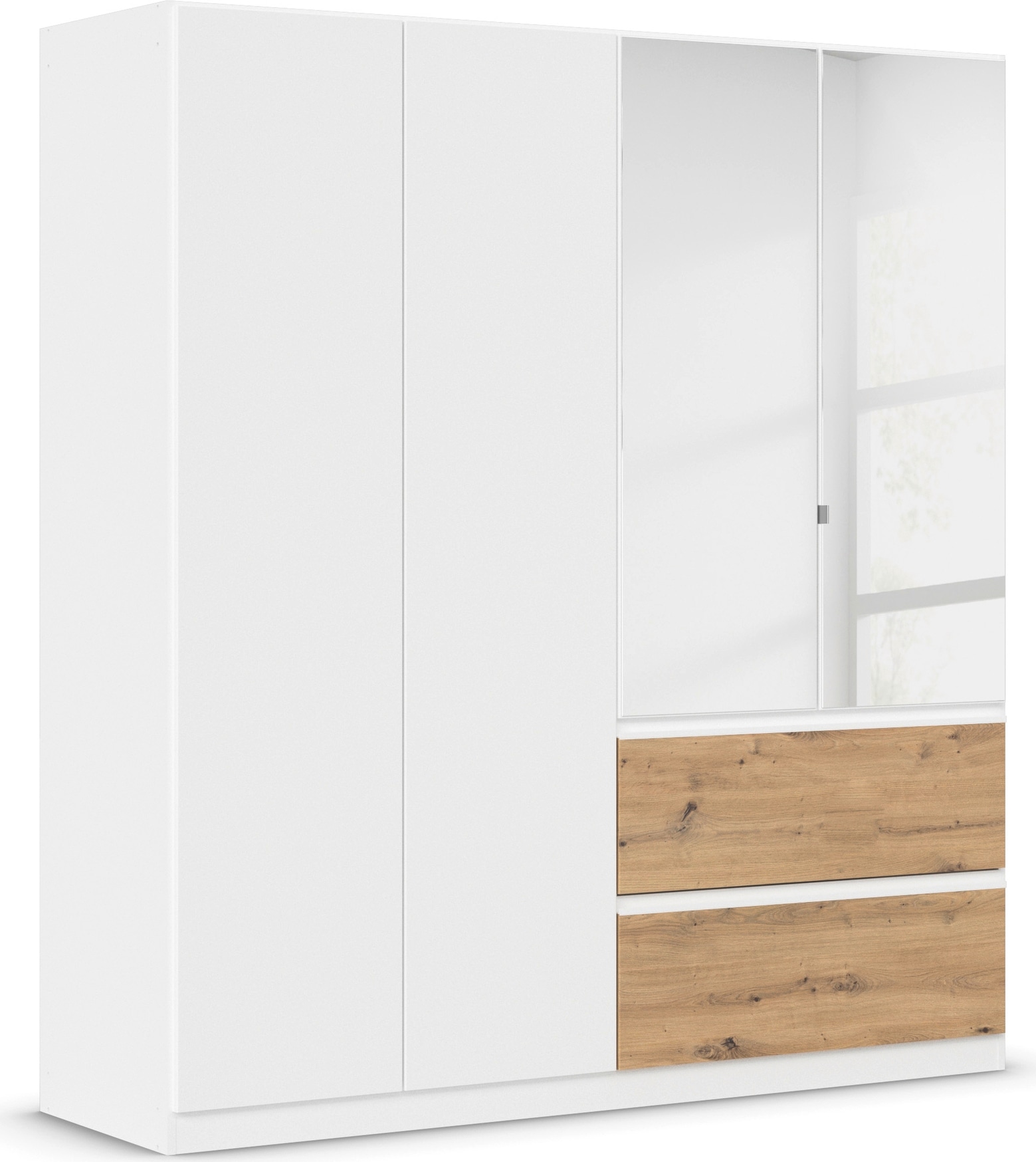 rauch Drehtürenschrank "Kleiderschrank Schrank Garderobe COSTA in den Breiten 91/136/181 cm" in 3 Ausstattungen BASIC/CLASSIC/PREMIUM, mit Spiegel, grifflose Front und Push-to-Open Funktion MADE IN GERMANY