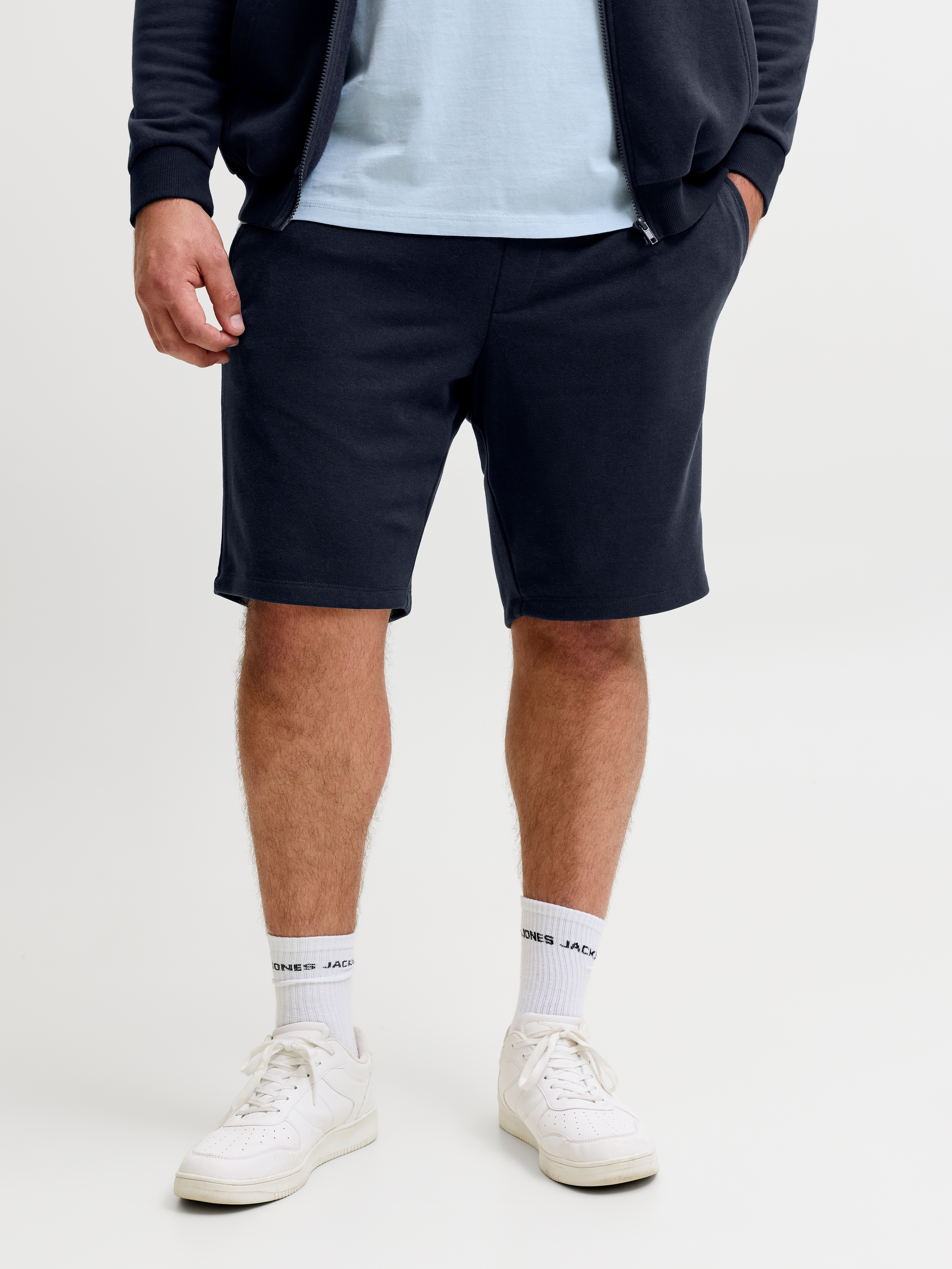Jack & Jones PlusSize Sweatshorts "JPSTGORDON BRADLEY SWEAT SHORTS MI PLS" Materialmix, normal geschnitten