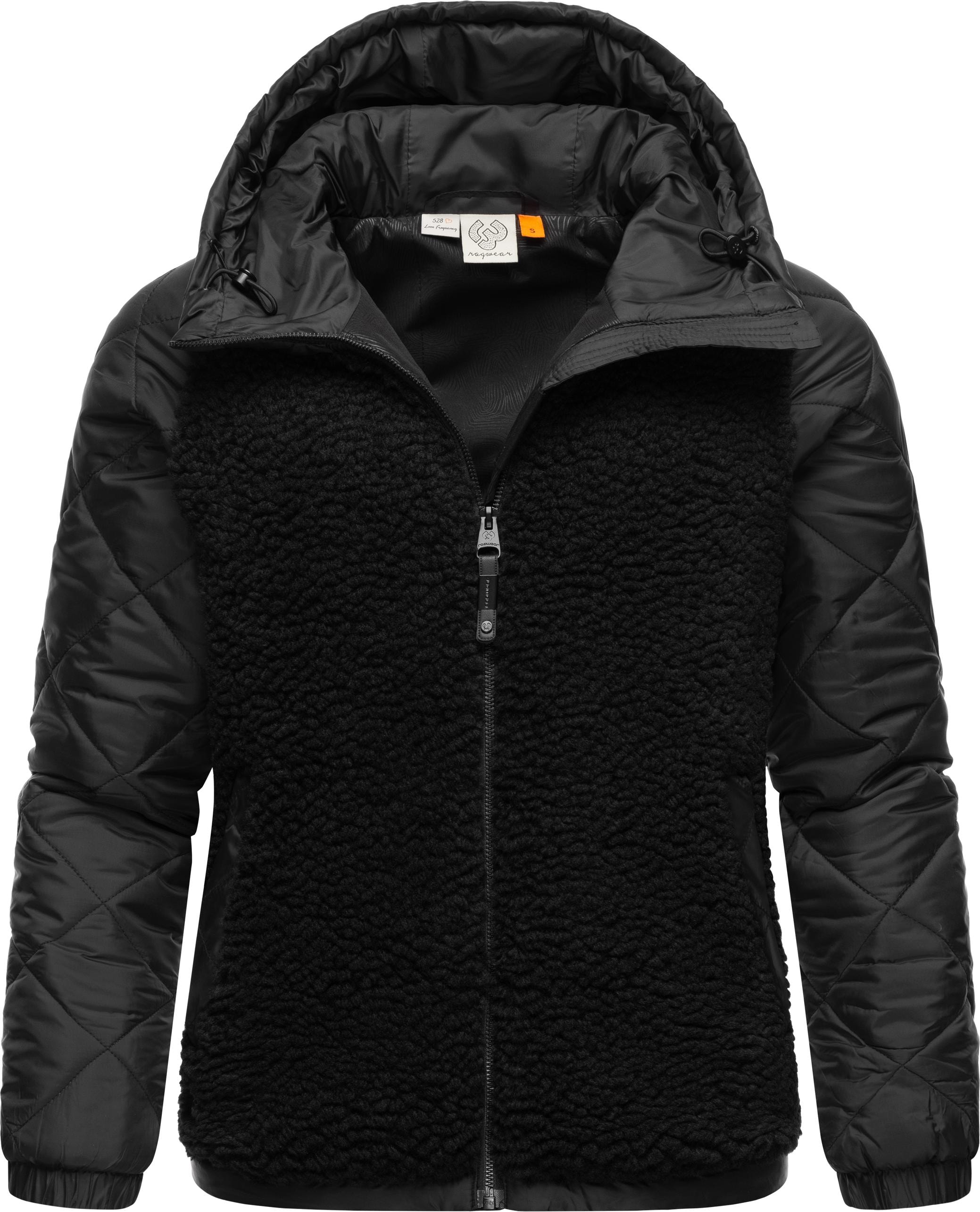 Ragwear Outdoorjacke "Leeloo", mit Kapuze, Damen Übergangsjacke aus Teddyfl günstig online kaufen