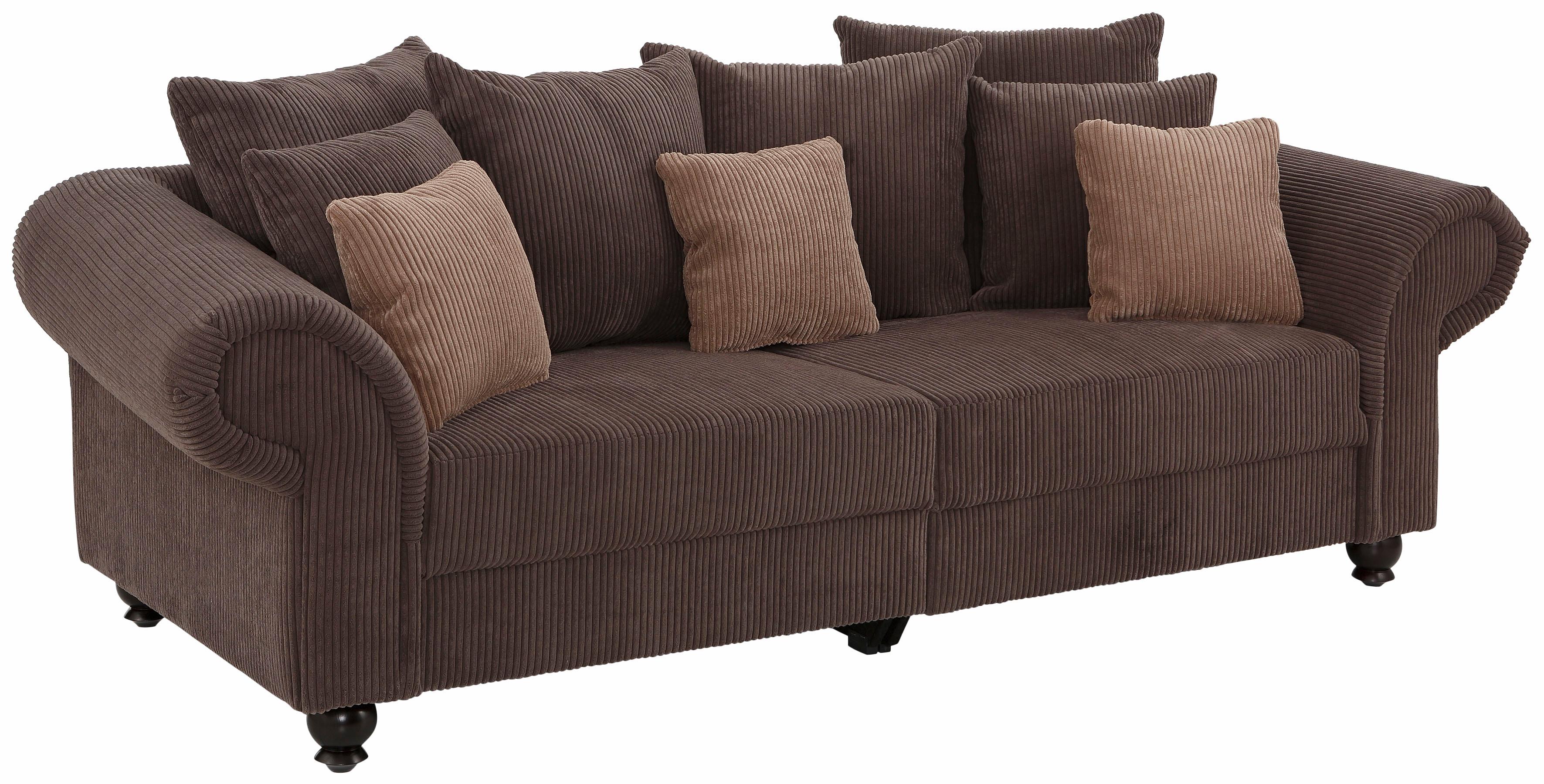 Thumbnail - Home affaire Big-Sofa "King Henry", in legerer Polsterung und vielen losen Kissen