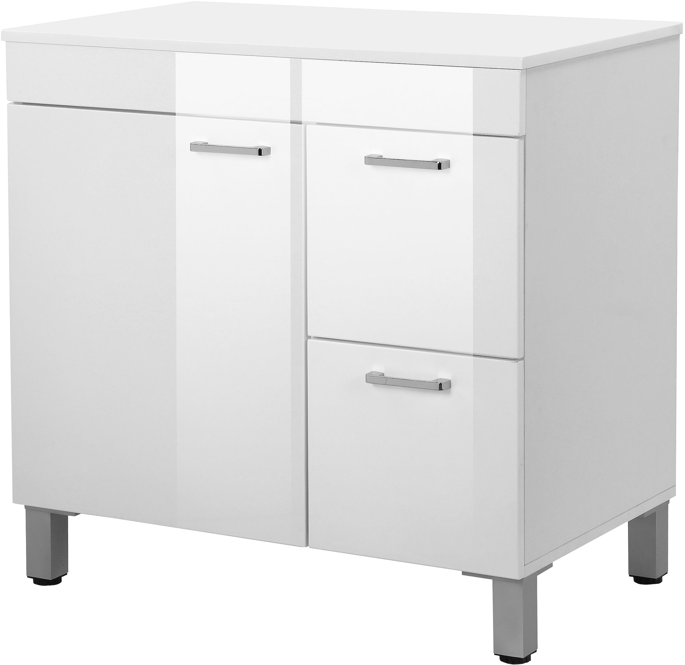 welltime Waschtisch "Florenz, Badezimmerschrank,Badschrank", Stauraum Wasch günstig online kaufen