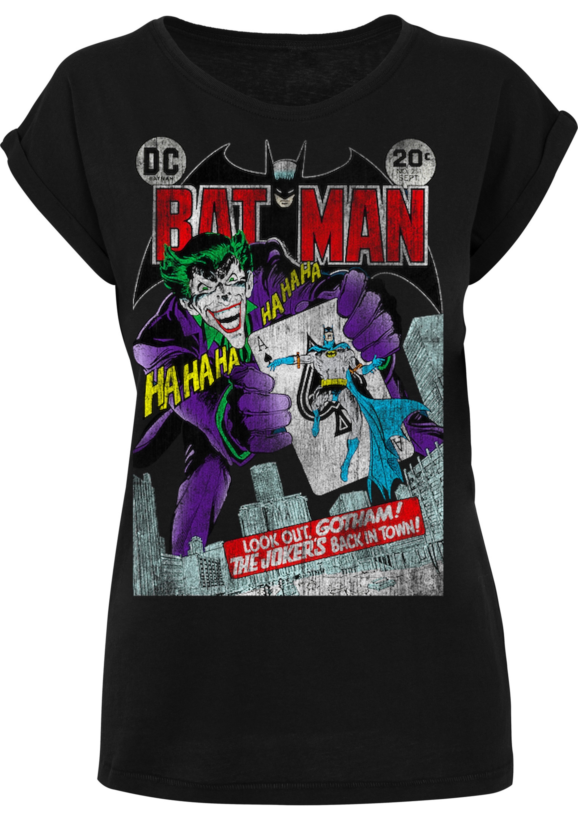 F4NT4STIC T-Shirt »DC Comics Batman Joker Playing Card Cover«, Print