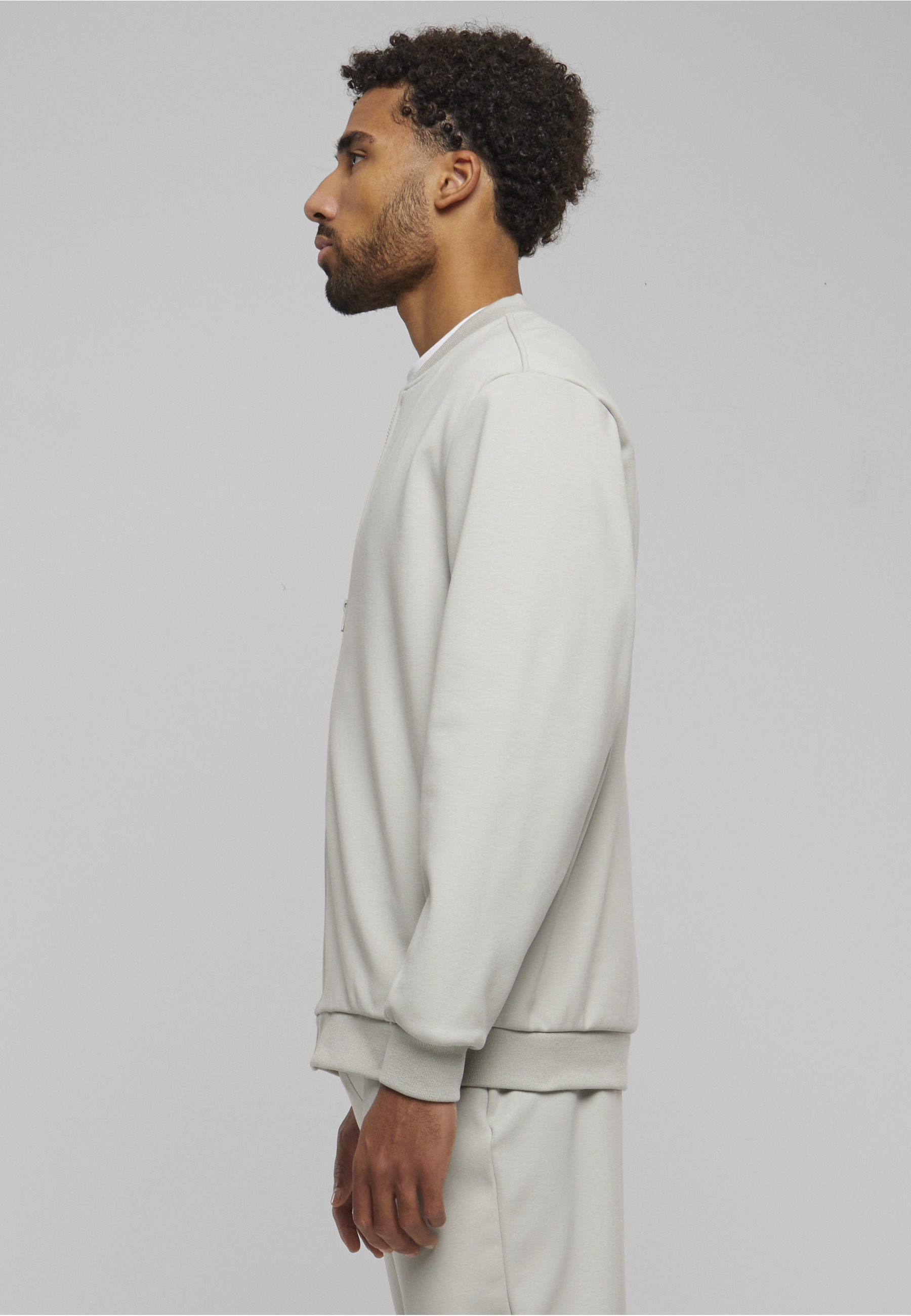 URBAN CLASSICS Collegejacke »Urban Classics Herren Cozy College Jacket« 1 Stk. tlg. ohne Kapuze