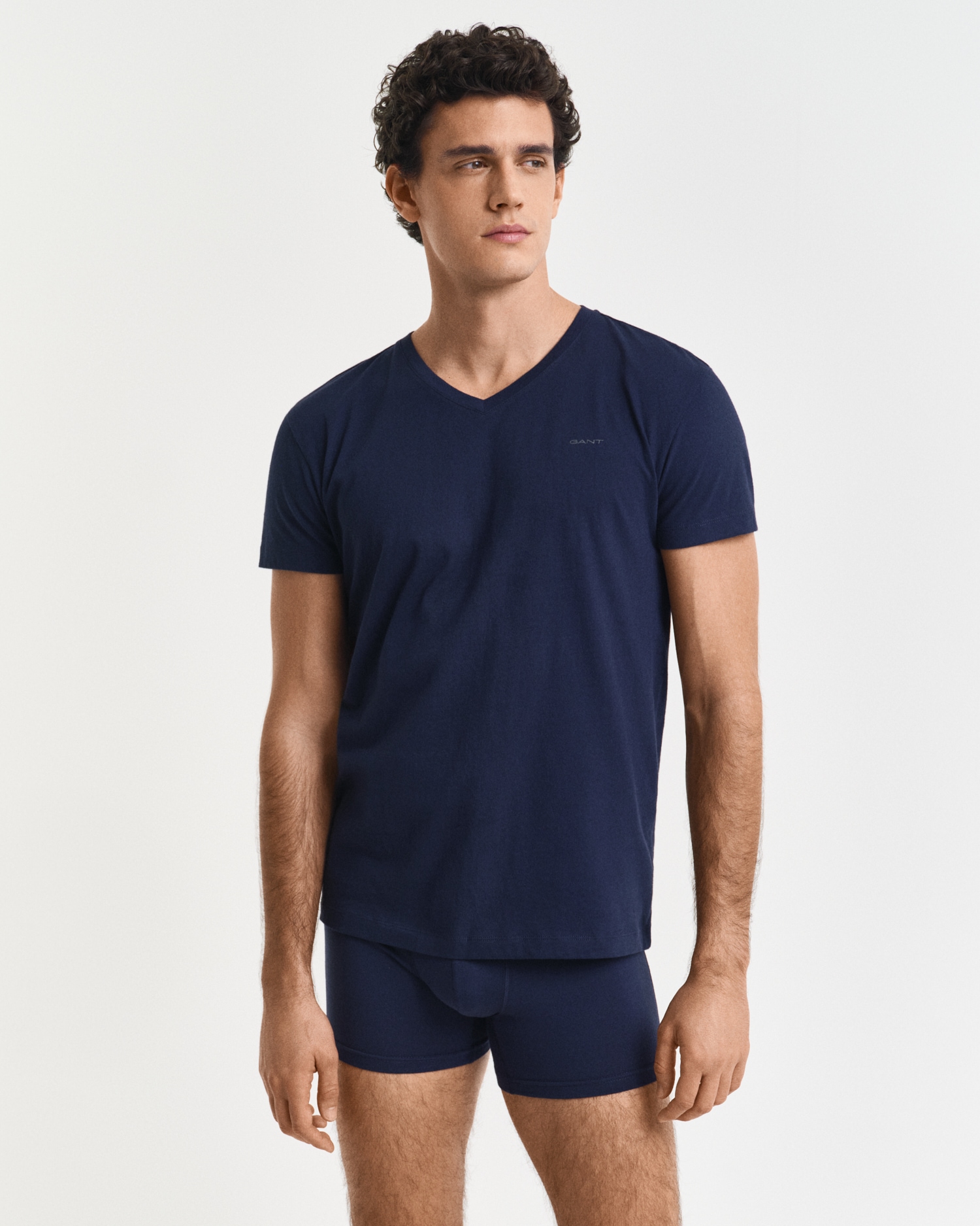 Gant Kurzarmshirt »V-NECK T-SHIRT 2-PACK«, Mit V-Ausschnitt