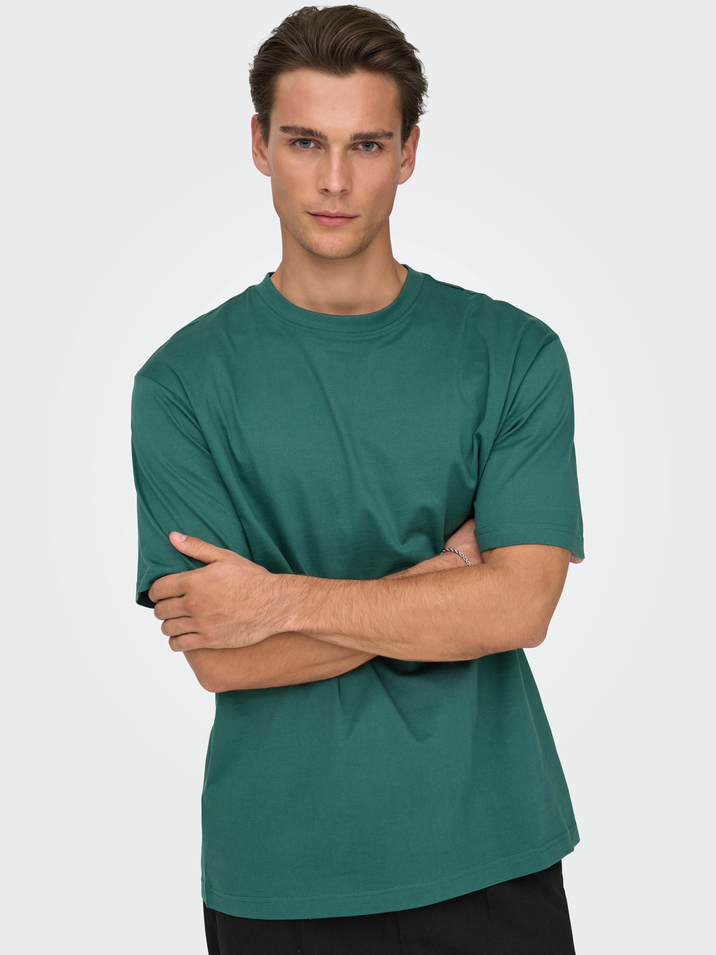 ONLY & SONS Rundhalsshirt "ONSFRED RLX SS TEE" Baumwolle, relaxed fit günstig online kaufen