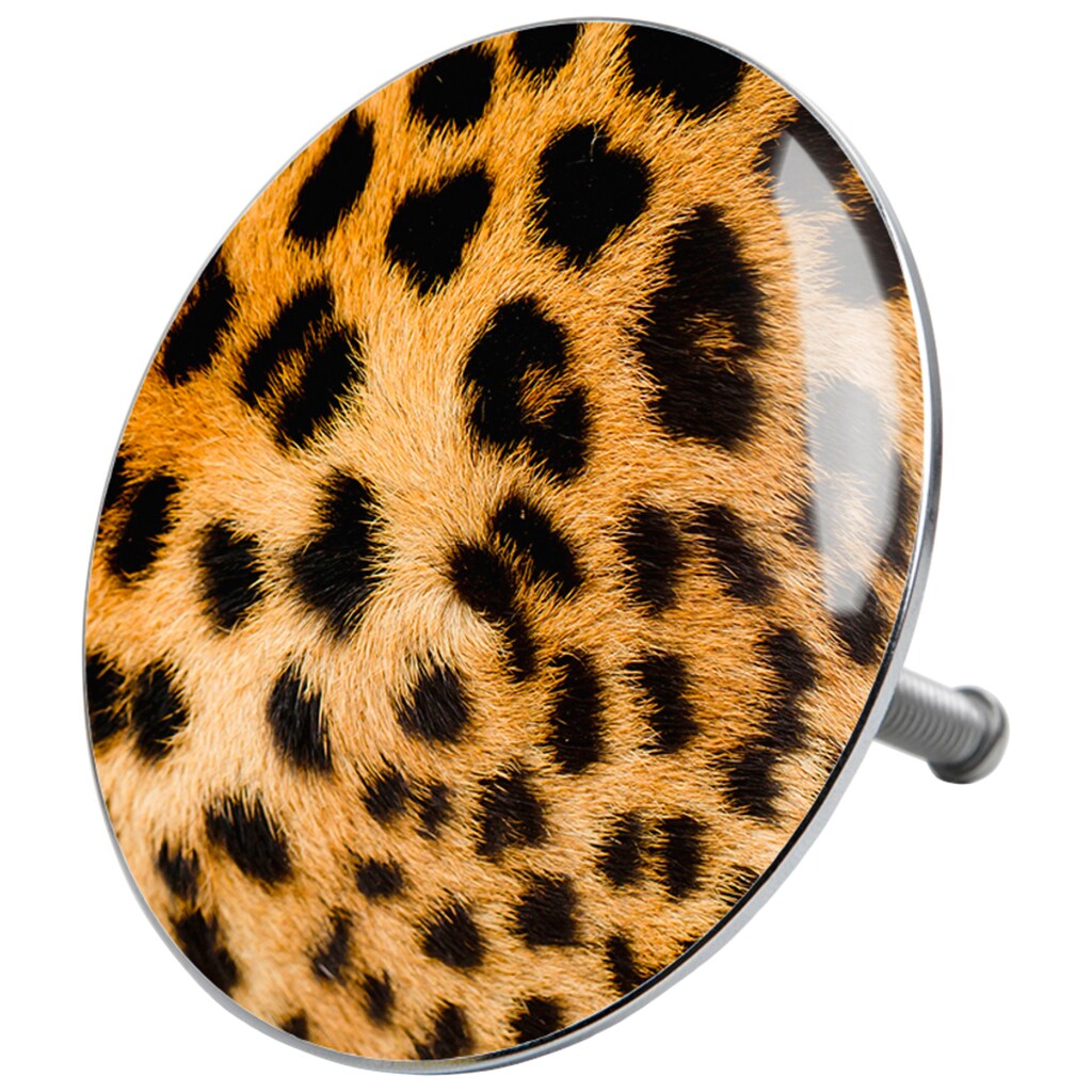 Wohnen Wohnaccessoires Sanilo Badewannenstöpsel »Leopardenfell«, Ø 7,2 cm braun