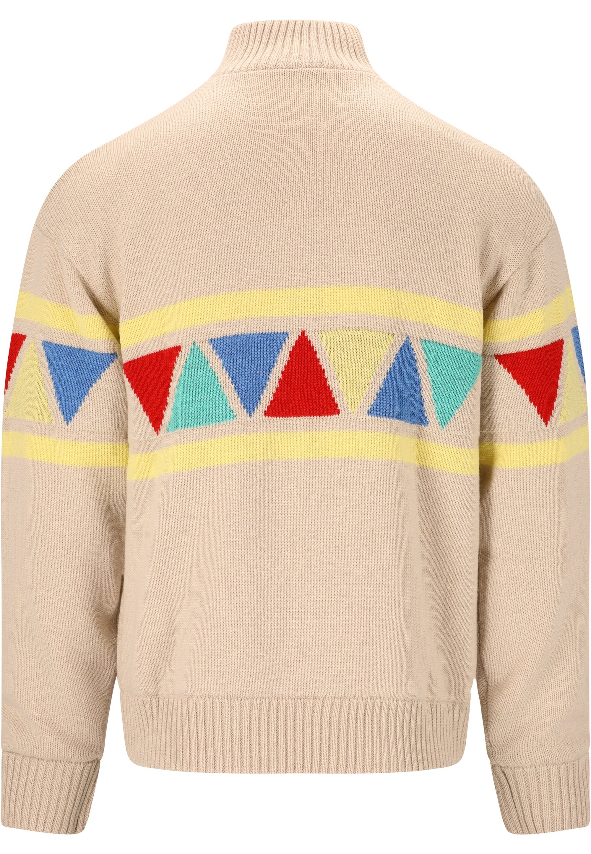 SOS Strickpullover »The Windbreaker«, im kultigen Strick-Look mit Merinowolle