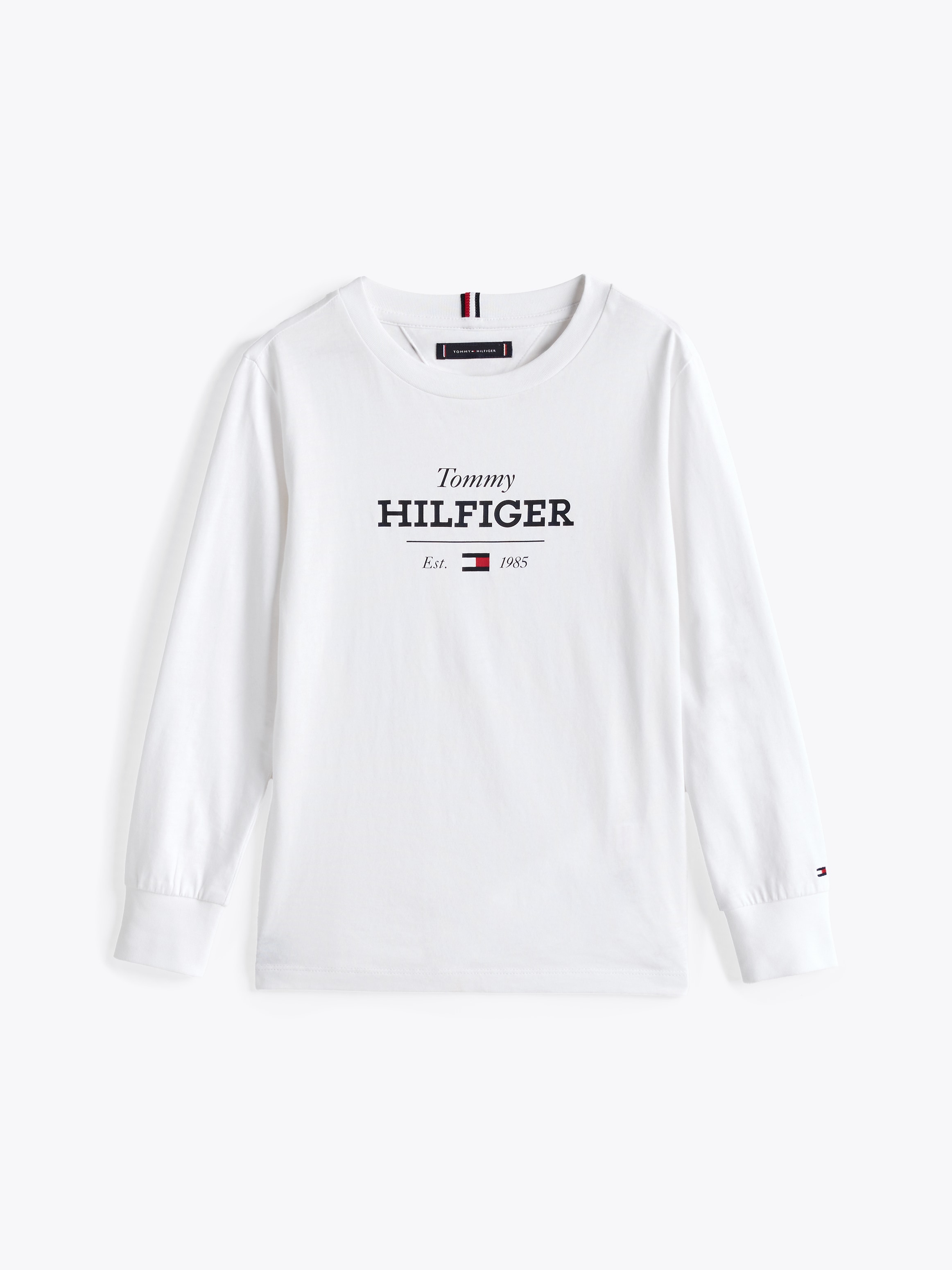 Tommy Hilfiger Langarmshirt »MONOTYPE 1985 REG TEE LS«, mit Logoschriftzug