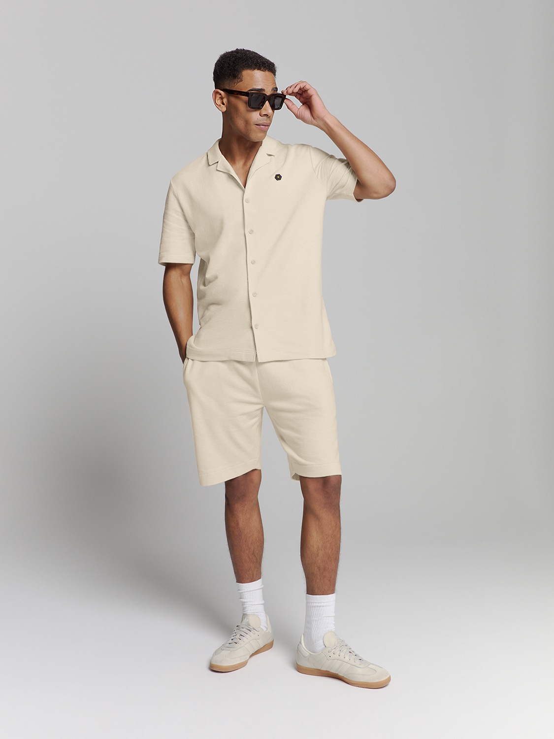 NO EXCESS Chinohose »No Excess Jersey-Shorts«