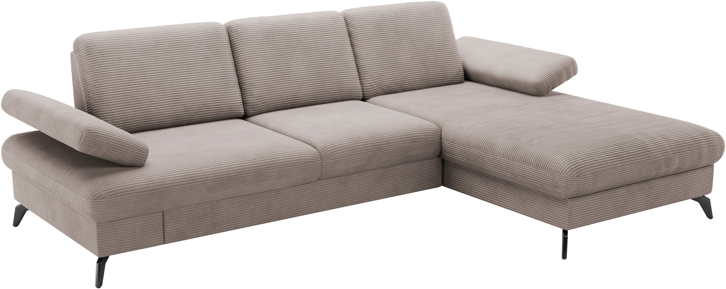 sit&more Ecksofa »Morris Jubi, L-Form«, inkl. Armteilfunktion und 1 Zierkissen, wahlweise mit Bettfunktion