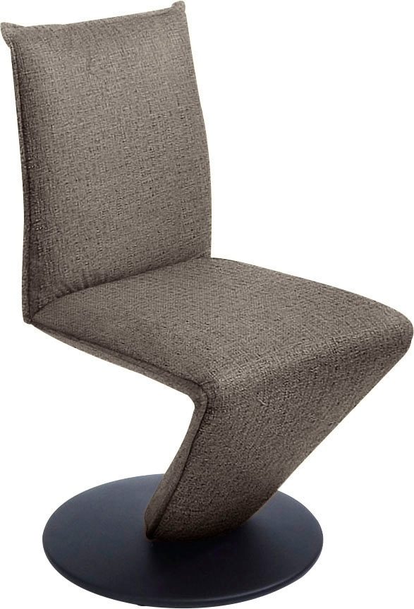 K+W Komfort & Wohnen "Drive Drehstuhl" () Stuhl mit federnder Sitzschale, Drehteller in Metall schwarz Struktur