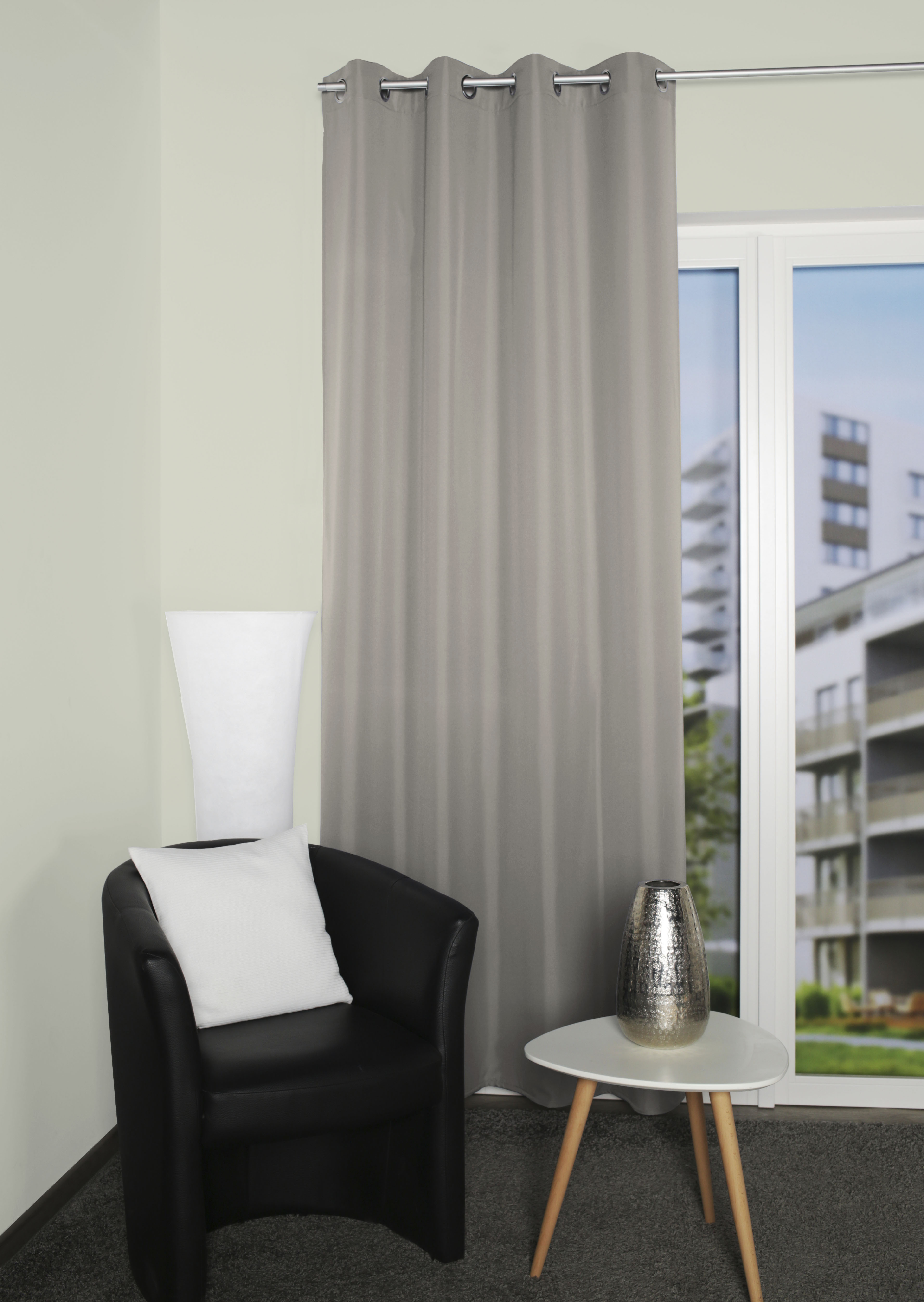 Home Basics 1100000002199 "ATLANTIK" Ösen 1 Stk. tlg. Ösenschal Uni ATLANTIK