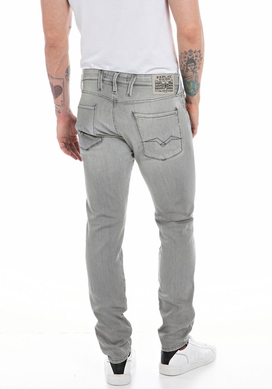 Replay Slim-fit-Jeans ANBASS HYPERFLEX BIO günstig online kaufen