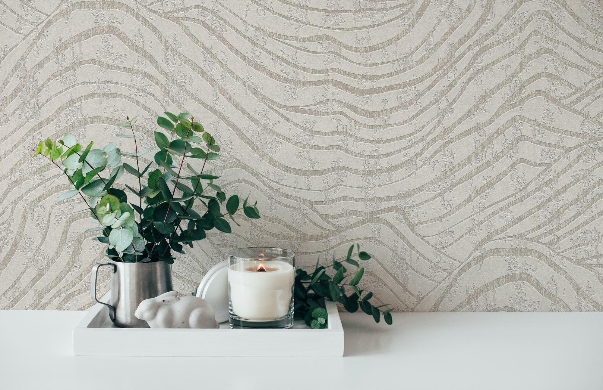 A.S. Création Vliestapete »Jade 2 3D-Tapete Mustertapete Metallic-Effekt 3D« leicht glänzend strukturiert Vliestapete Grafik für Schlafzimmer Küche Wohnzimmer 3D Design modern