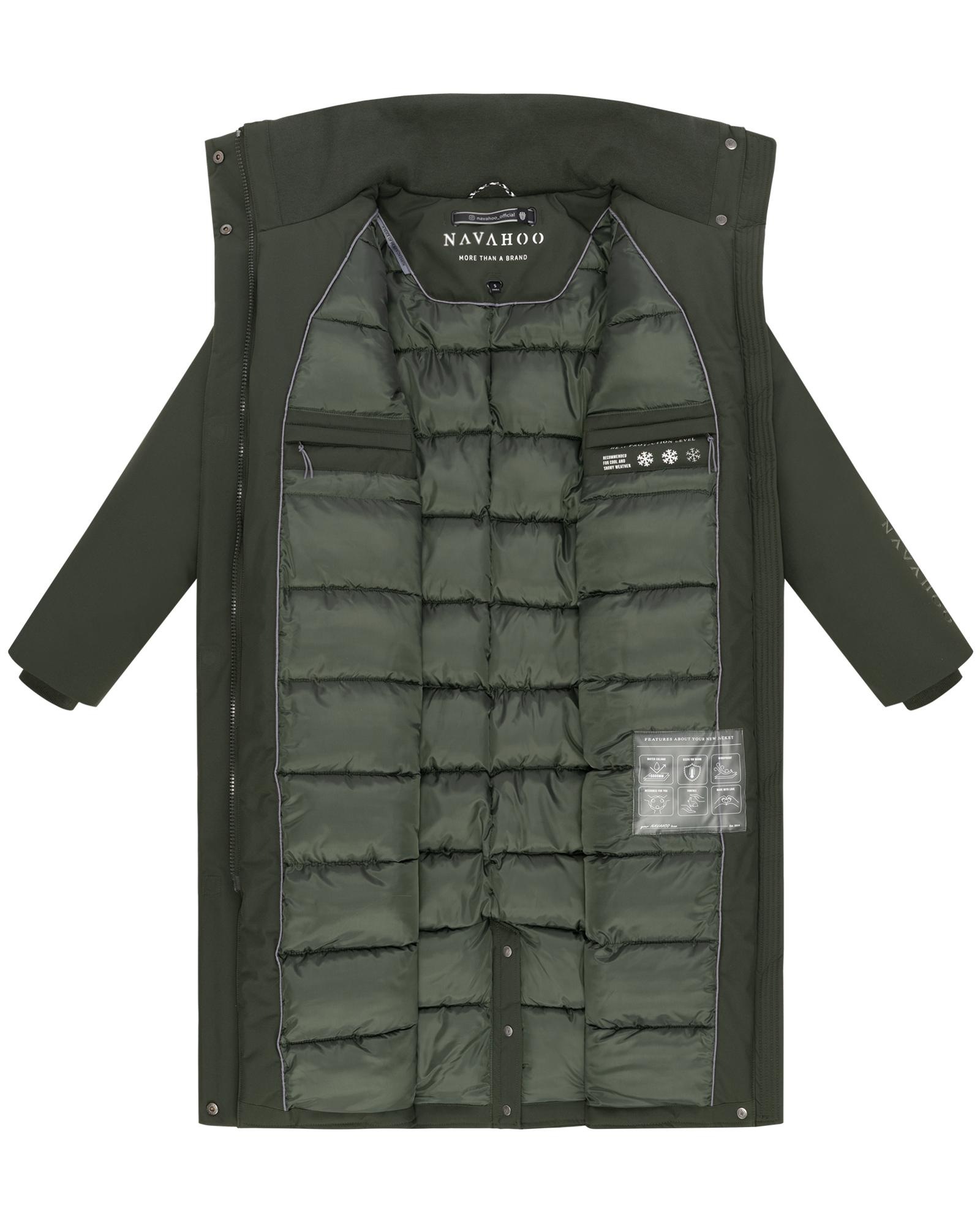 Navahoo Wintermantel »Traumblüte 14« Warmer Parka mit Stehkragen