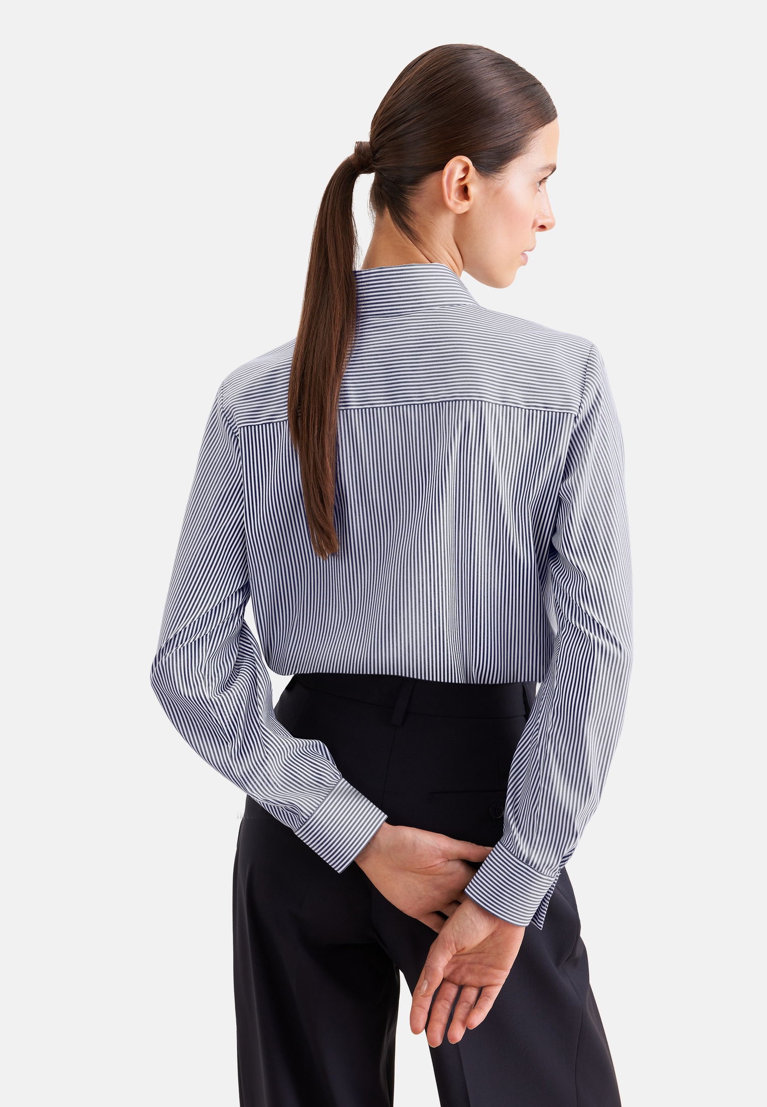 seidensticker Klassische Bluse 1/1 Kragen Gestreift
