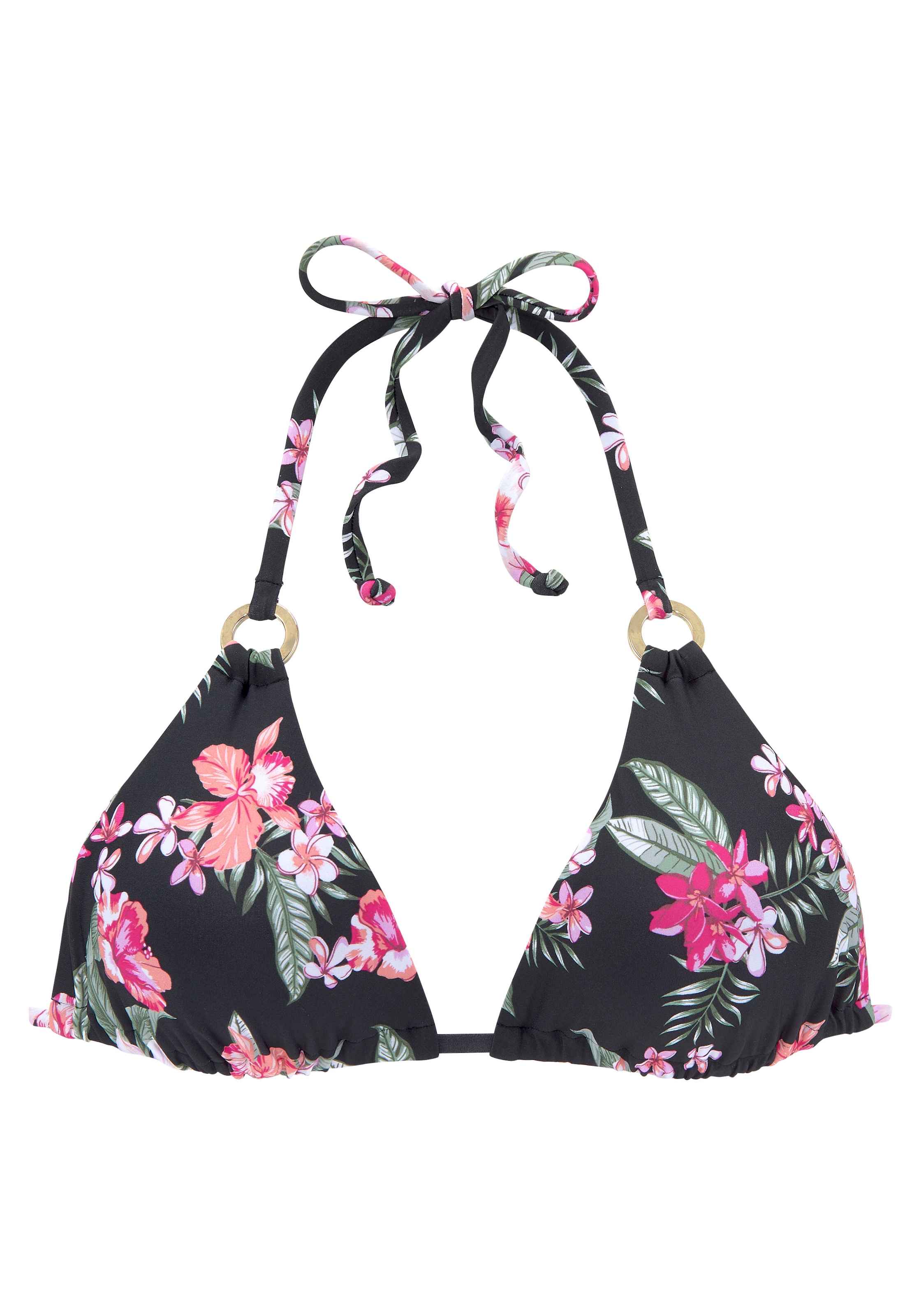 LASCANA Triangel-Bikini-Top "Santini", im floralen Design