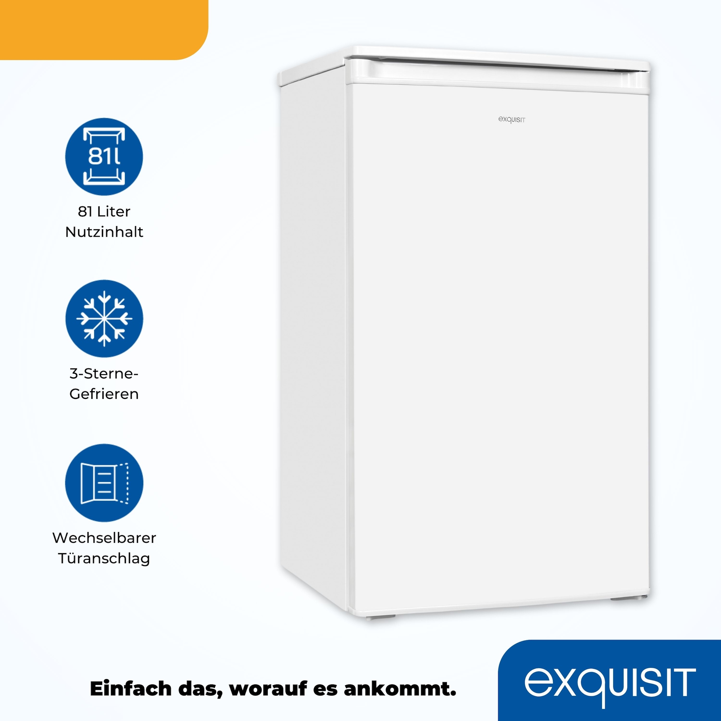 exquisit Kühlschrank »KS117-3-040E weiss«
