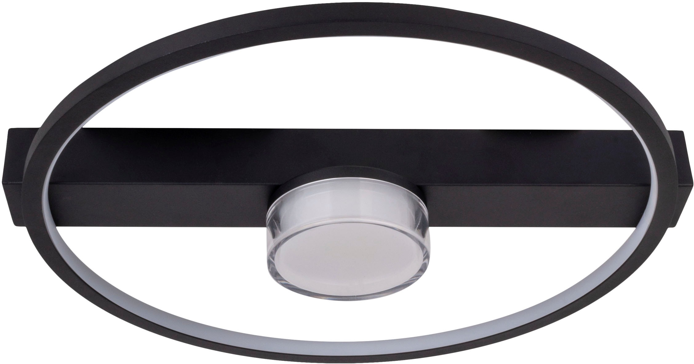 näve LED Deckenleuchte »Cimo«, 1 flammig, Leuchtmittel LED-Modul | LED wechselbar, stufenweise dimmbar per Wandschalter, Lichtfarbe warmweiß, schwarz
