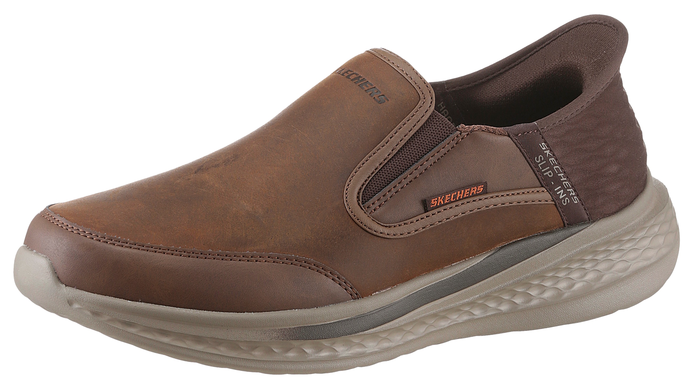 Skechers Slip-On Sneaker "SLADE-", Slipper, Freizeitschuh, Halbschuh mit Goga Mat Funktion