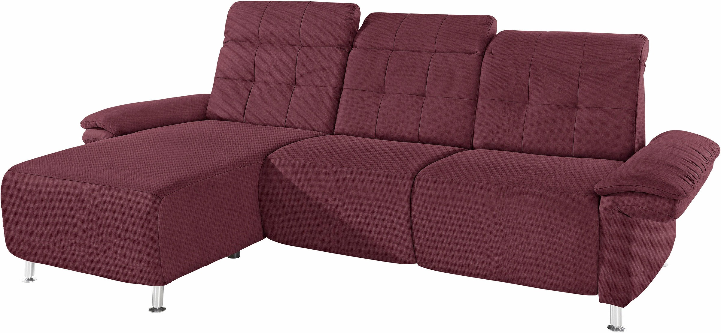 Home affaire Ecksofa "Manhattan L-Form" 2 Sitze mit elektrischer Relaxfunkt günstig online kaufen