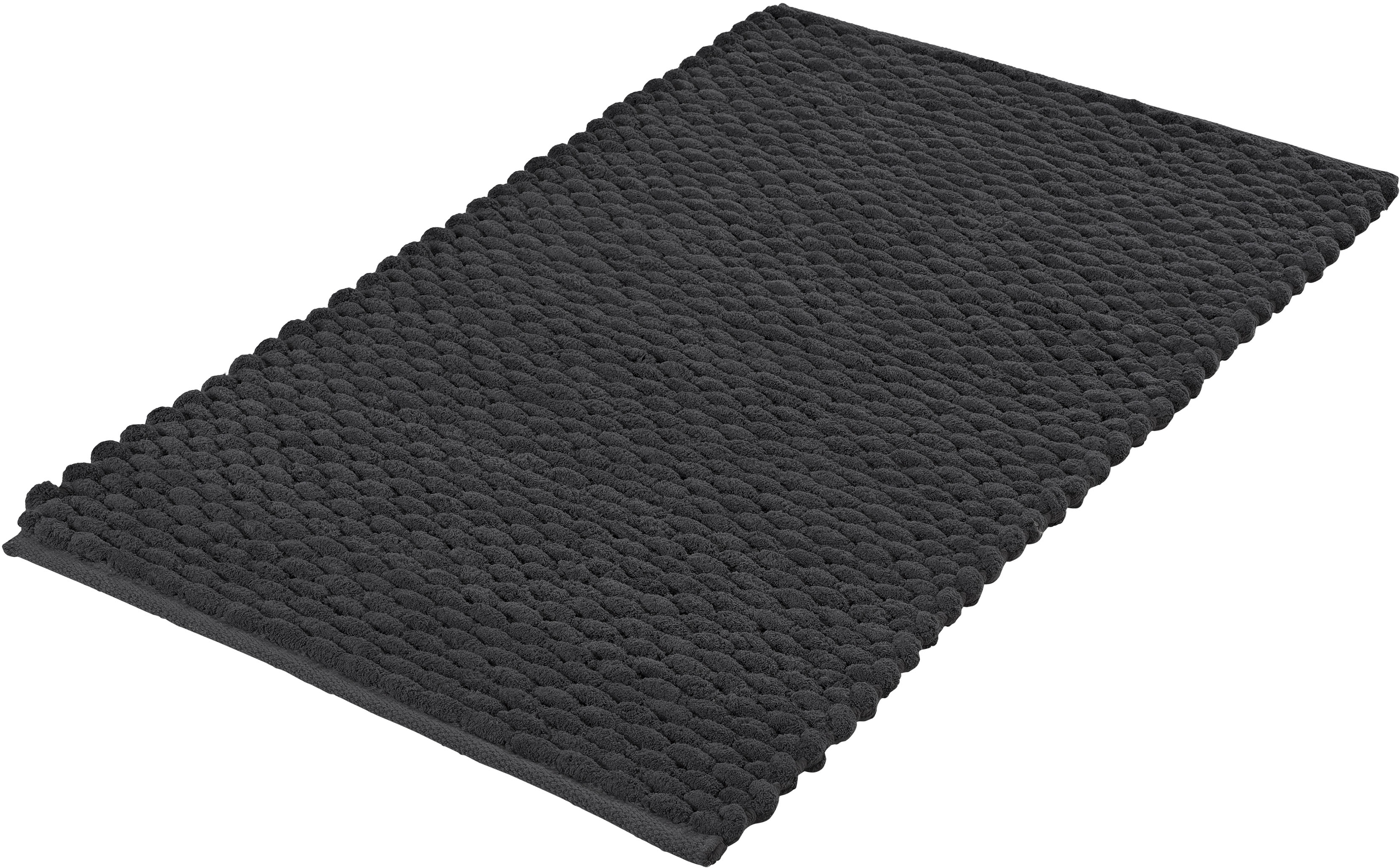 Kleine Wolke Badematte "Willow, Badvorleger, Badezimmer Teppich" Höhe 10 mm rutschhemmend beschichtet fußbodenheizungsgeeignet Badteppich, gewebt, Uni Farben, quadratisch oder rechteckig