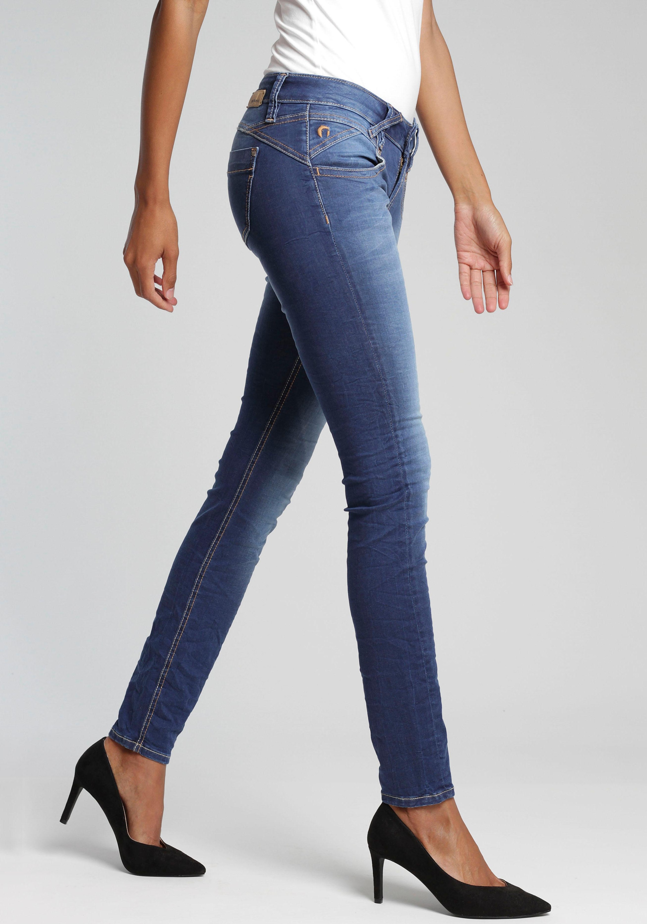GANG Skinny-fit-Jeans »94Nena«, mit Used-Effekten