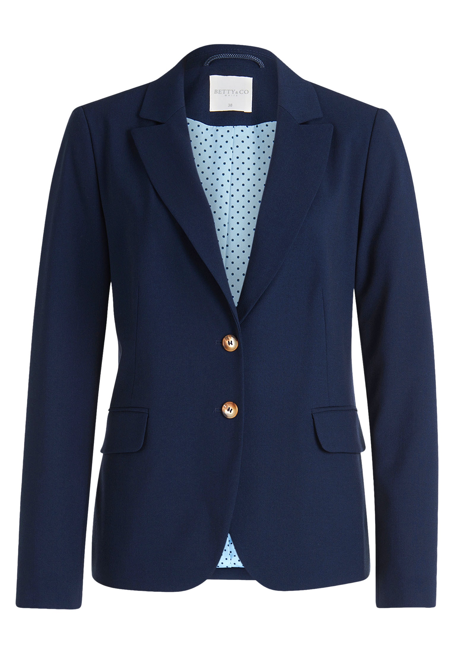 Betty&Co Longblazer »Betty & Co Klassischer Blazer mit Taschen«, Druckfutter