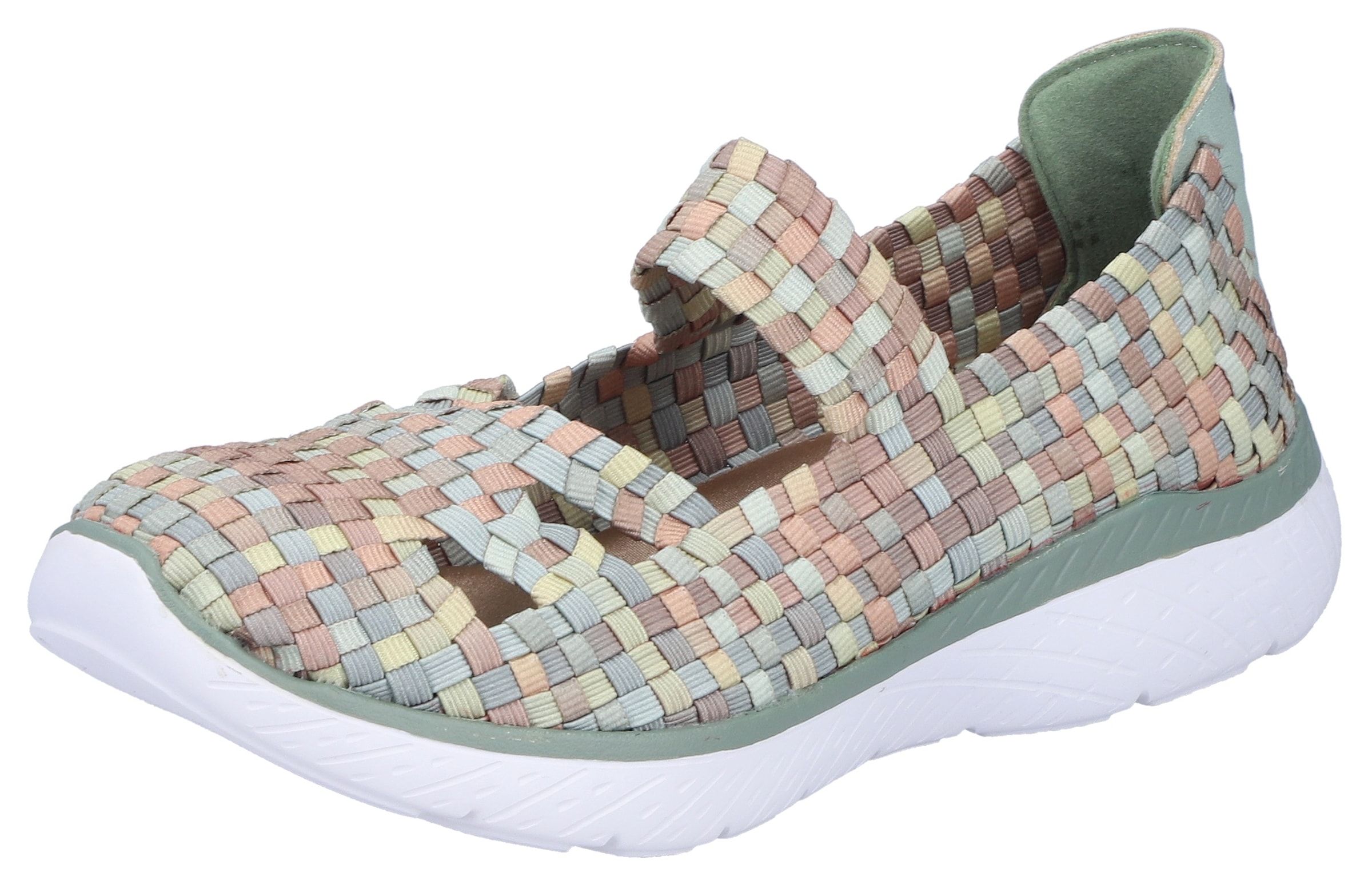 Rieker Riemchenballerina Slipper, Schlupfschuh mit MemoSoft-Innensohle günstig online kaufen