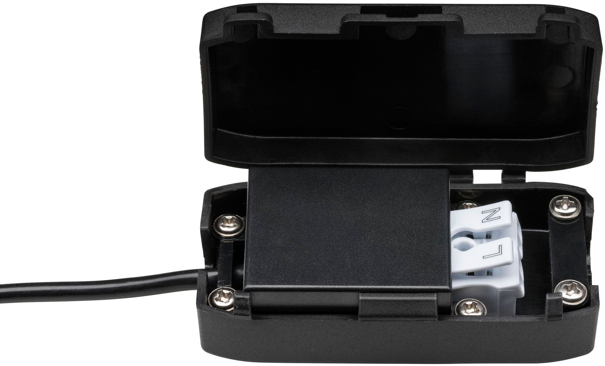 Paulmann LED Einbauleuchte »Nova Plus 1x6W 470lm 2700K Schwarz matt/Alu« Warmweiß