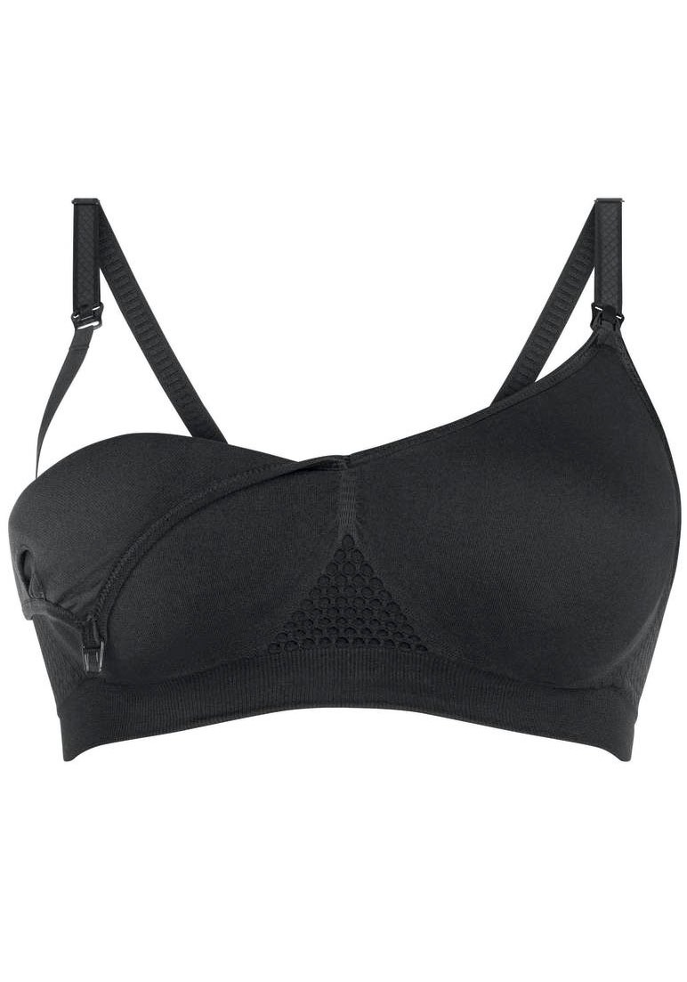 Still-BH ANITA MATERNITY "Seamless", Damen, Gr. L, N-Gr, schwarz, Stoff, Obermaterial: 92% Polyamid, 8% Elasthan, clean, matt, unifarben, Basic, normal, BHs Still-BH, herausnehmbare Cups, doppellagig, verstellbare Träger, schlicht 6