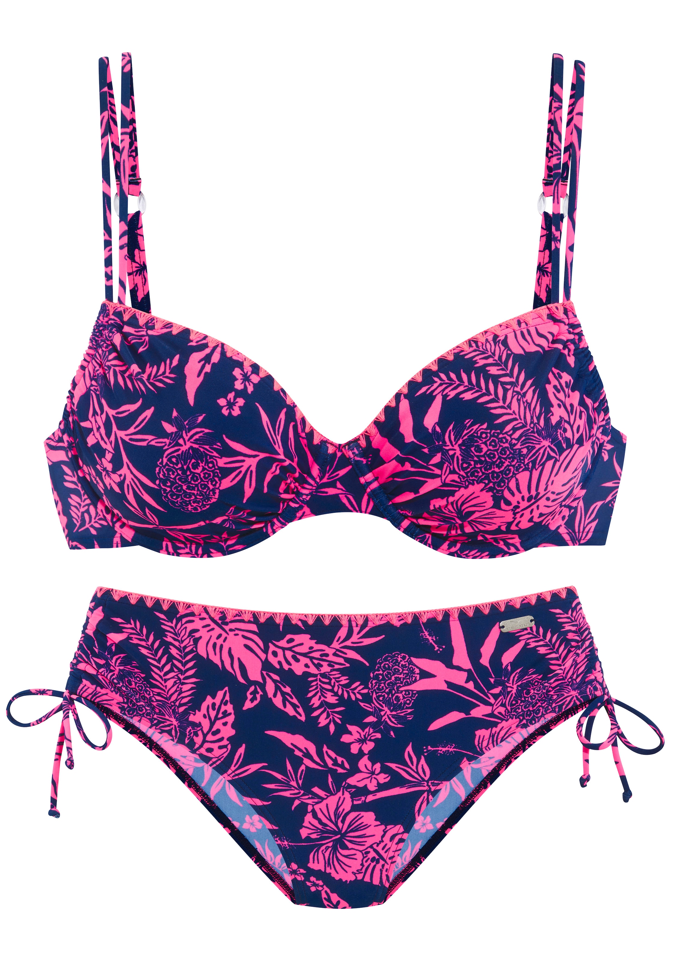 Venice Beach Bügel-Bikini »Kensi«, (Set), seitlich regulierbar mit modernem Print