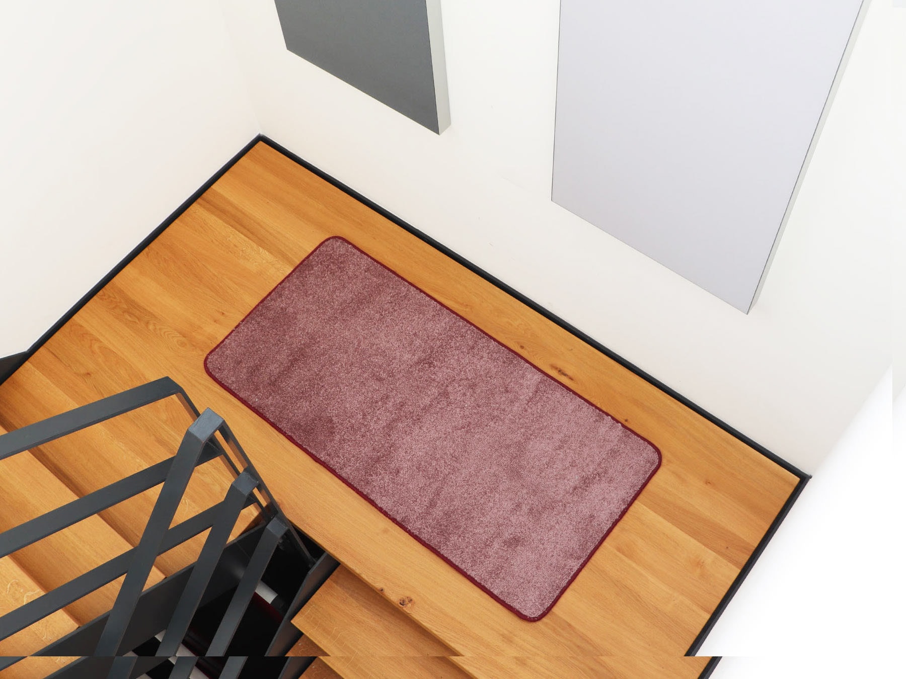 Teppich "MANILA, Made in Netherlands", lila (mauve), B:80cm H:10mm L:150cm, Polyamid, PRIMAFLOR-IDEEN IN TEXTIL, Teppiche, Teppich, weicher Kurzflor, Uni Farben, ideal im Wohnzimmer & Schlafzimmer
