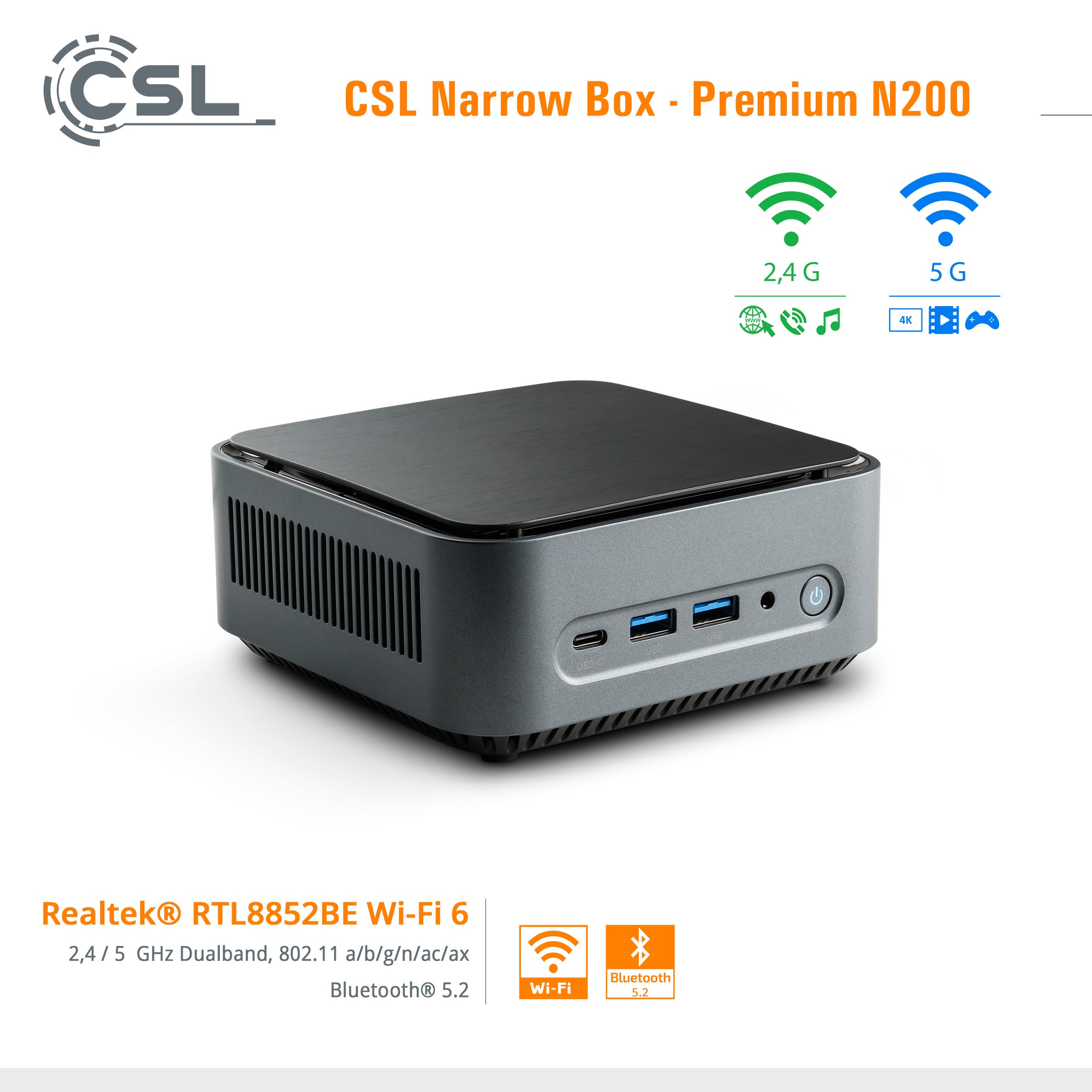 CSL Mini-PC »Narrow Box Premium«