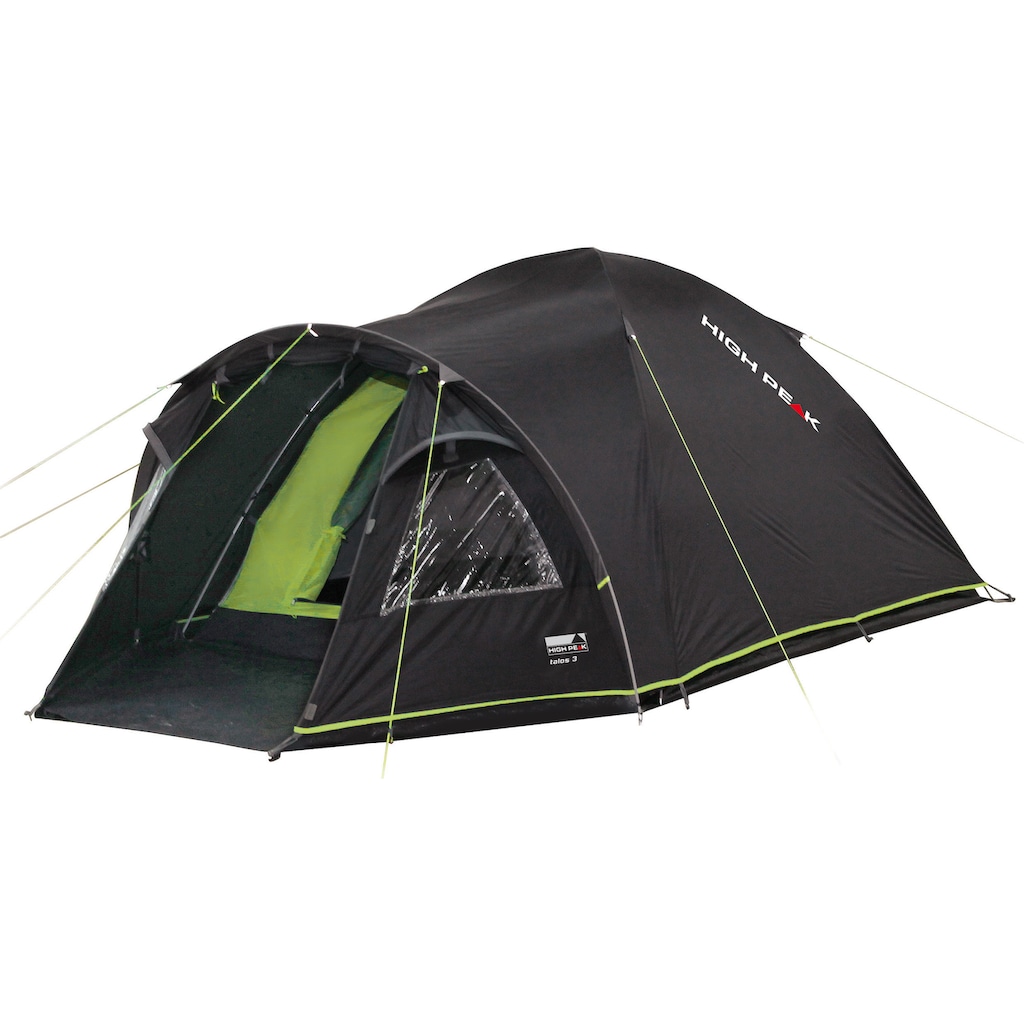 High Peak Kuppelzelt »Talos 4«, 4 Personen, (Set, mit Transporttasche)