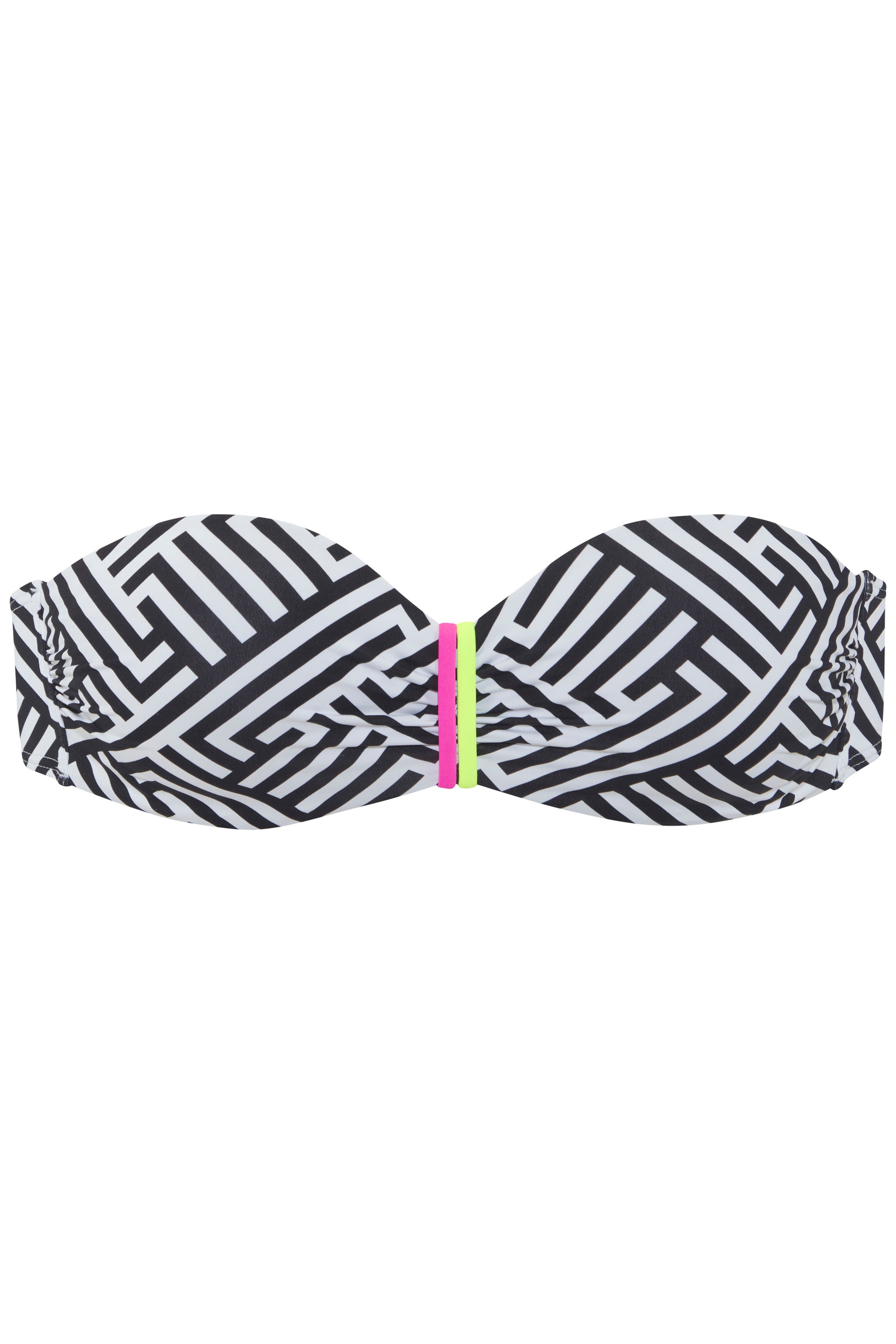 Thumbnail - Buffalo Bügel-Bandeau-Bikini-Top "Gioletta" Mit kontrastfarbigen Details