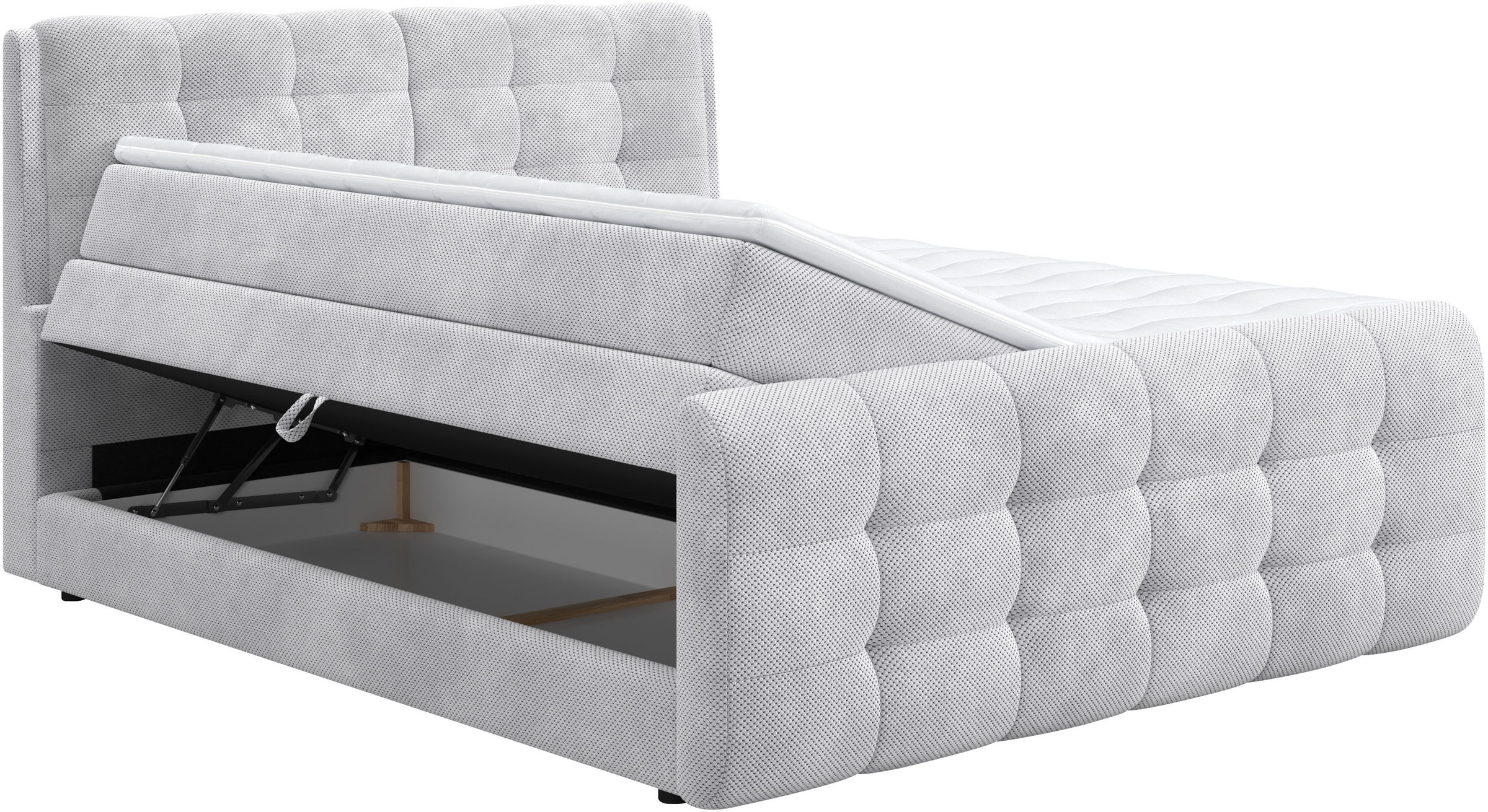 COTTA Boxspringbett »Fort mit Bettkasten, inkl. Topper«, erhältlich in verschiedenen Breiten (160cm, 180cm & 200cm)